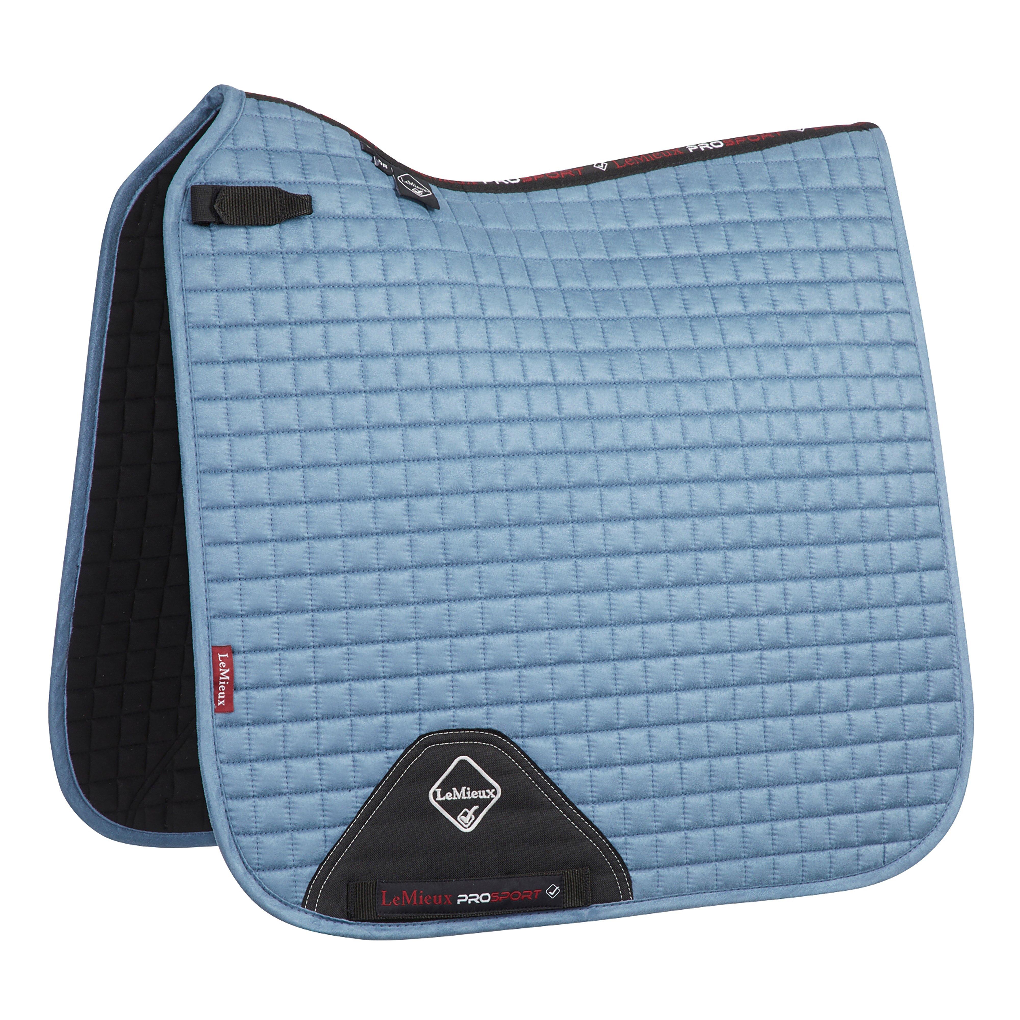 ProSport Suede Dressage Square Saddle Pad Ice Blue