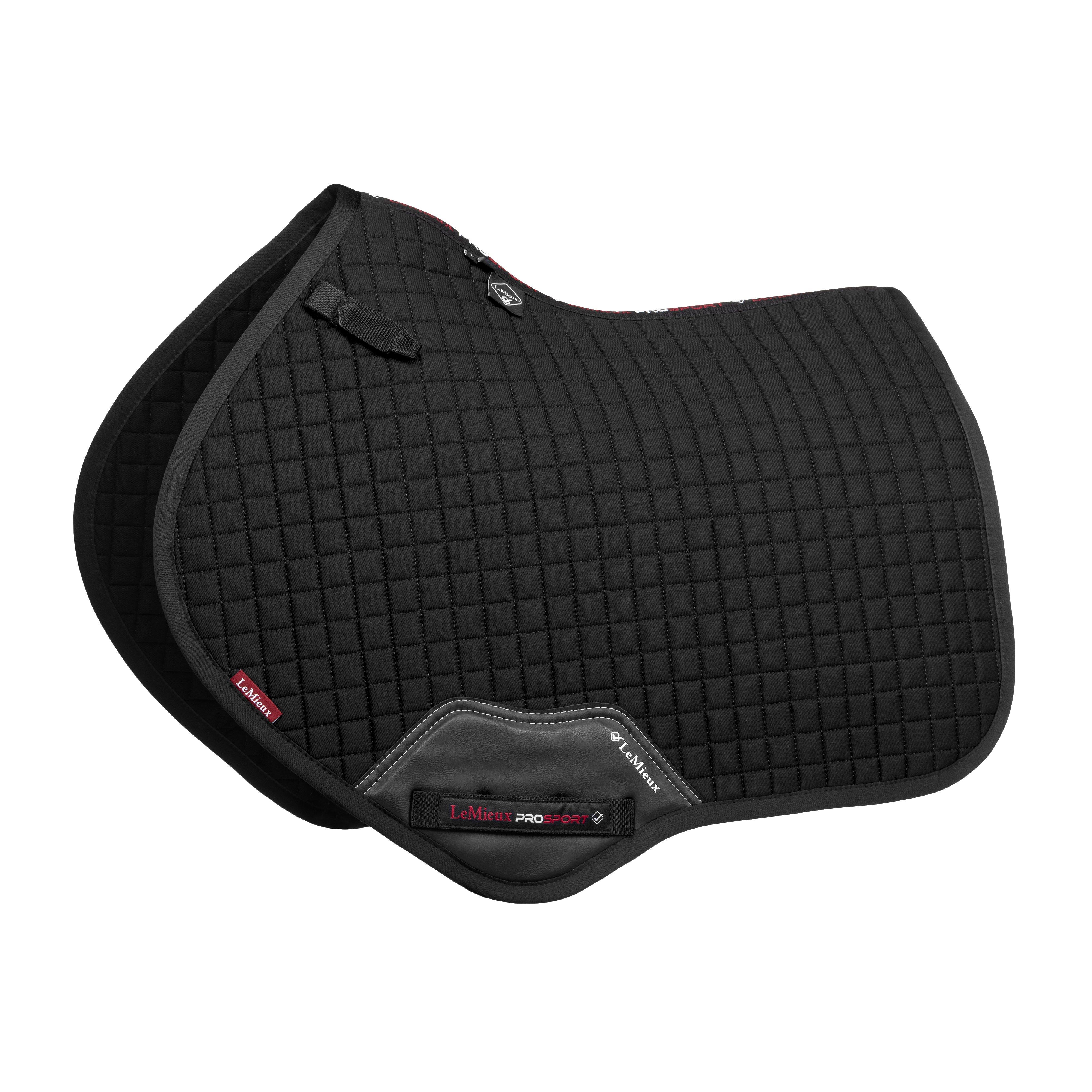 Cotton Close Contact Saddle Pad Black