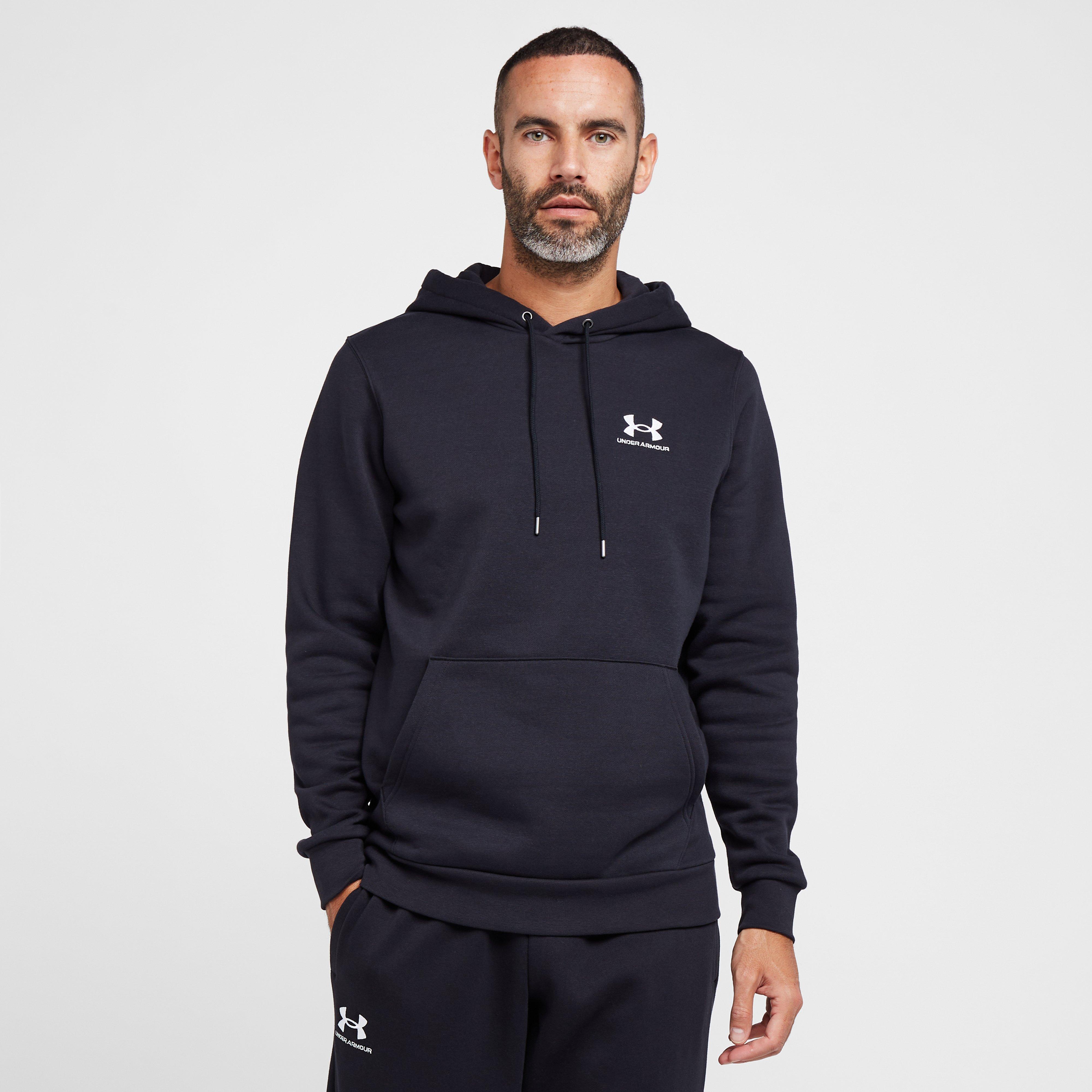 Under Armour Men's Essential Fleece Hoodie, Black