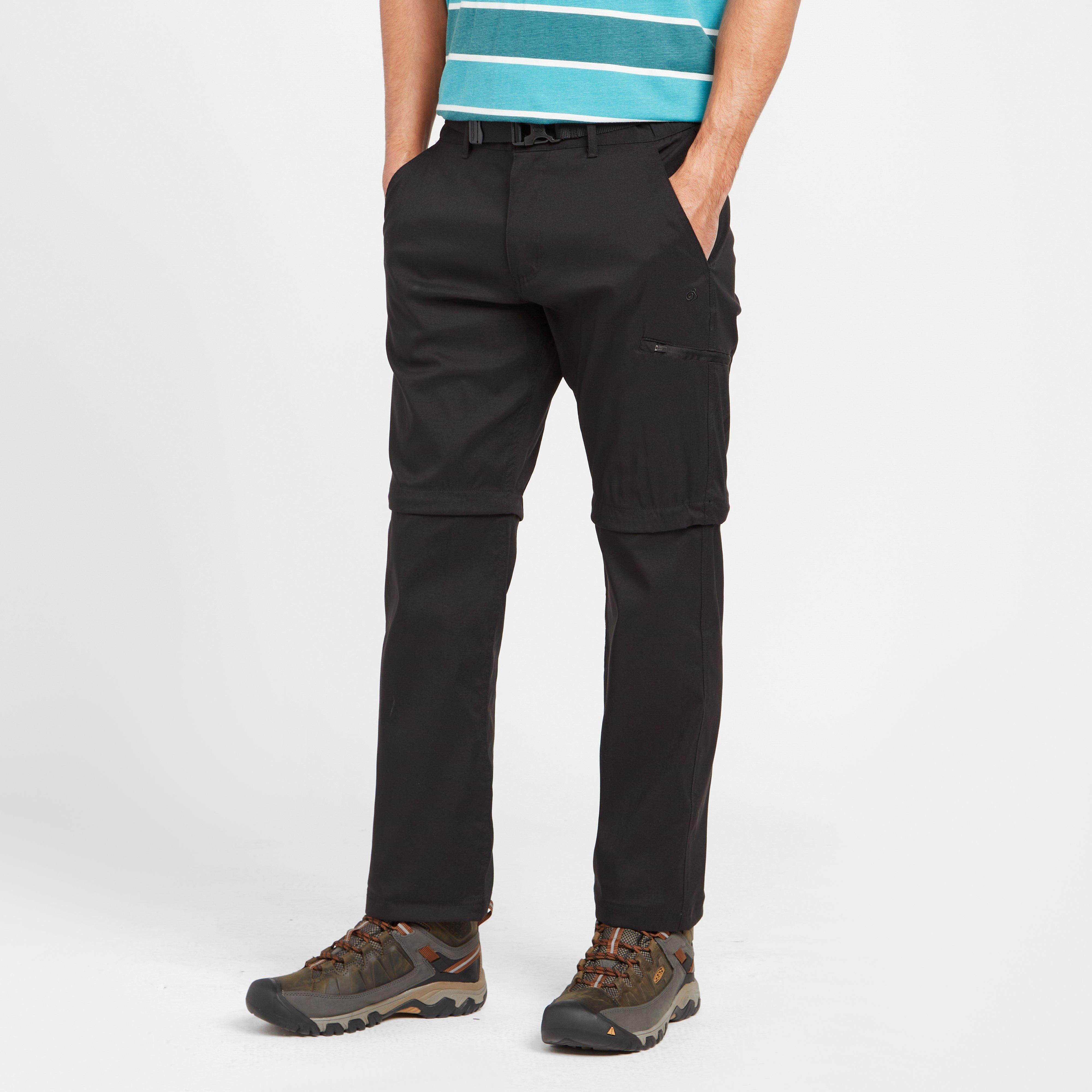 Craghoppers Men's Kiwi Pro Convertible Trousers, Black