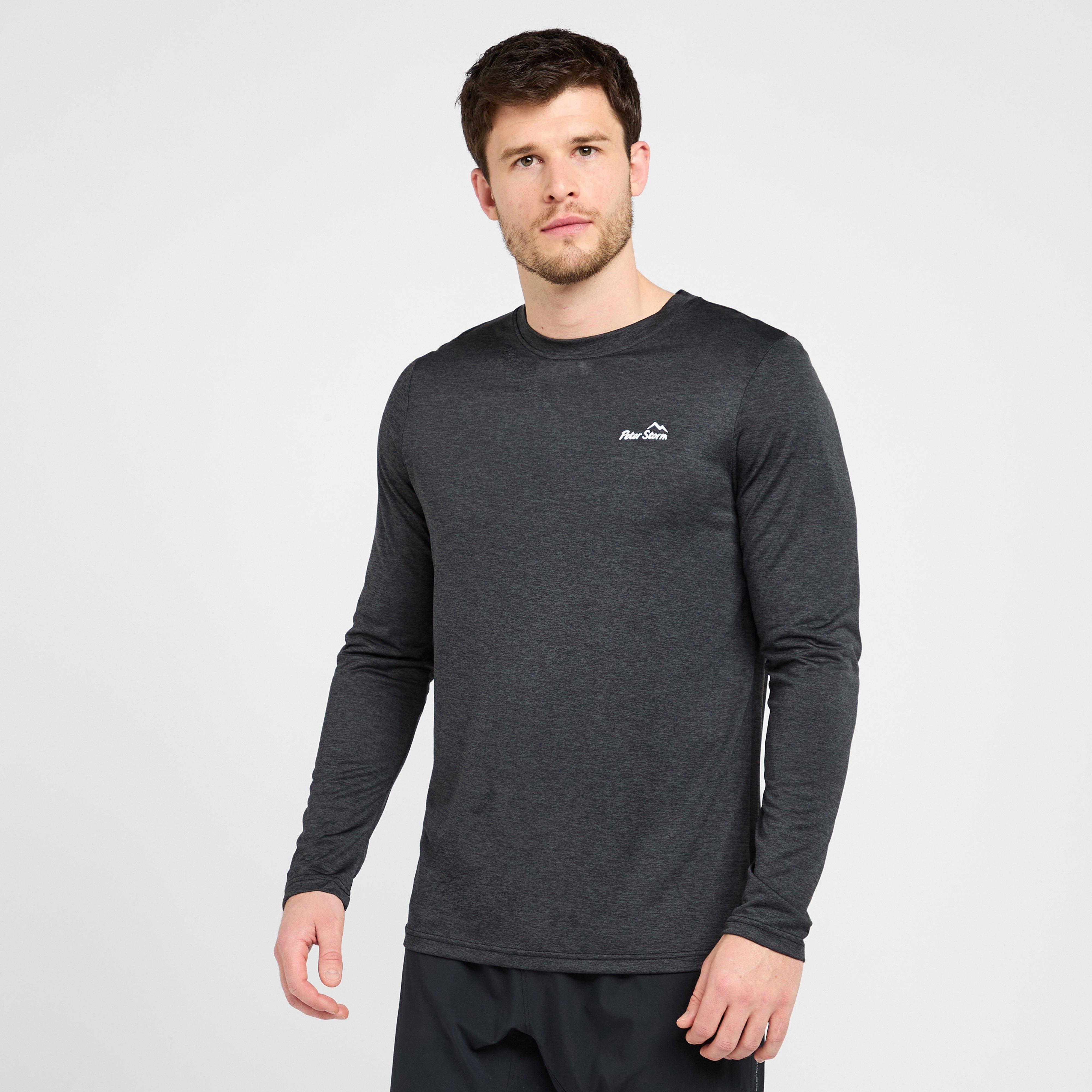 Peter Storm Men's Active Long Sleeve T-Shirt, Black