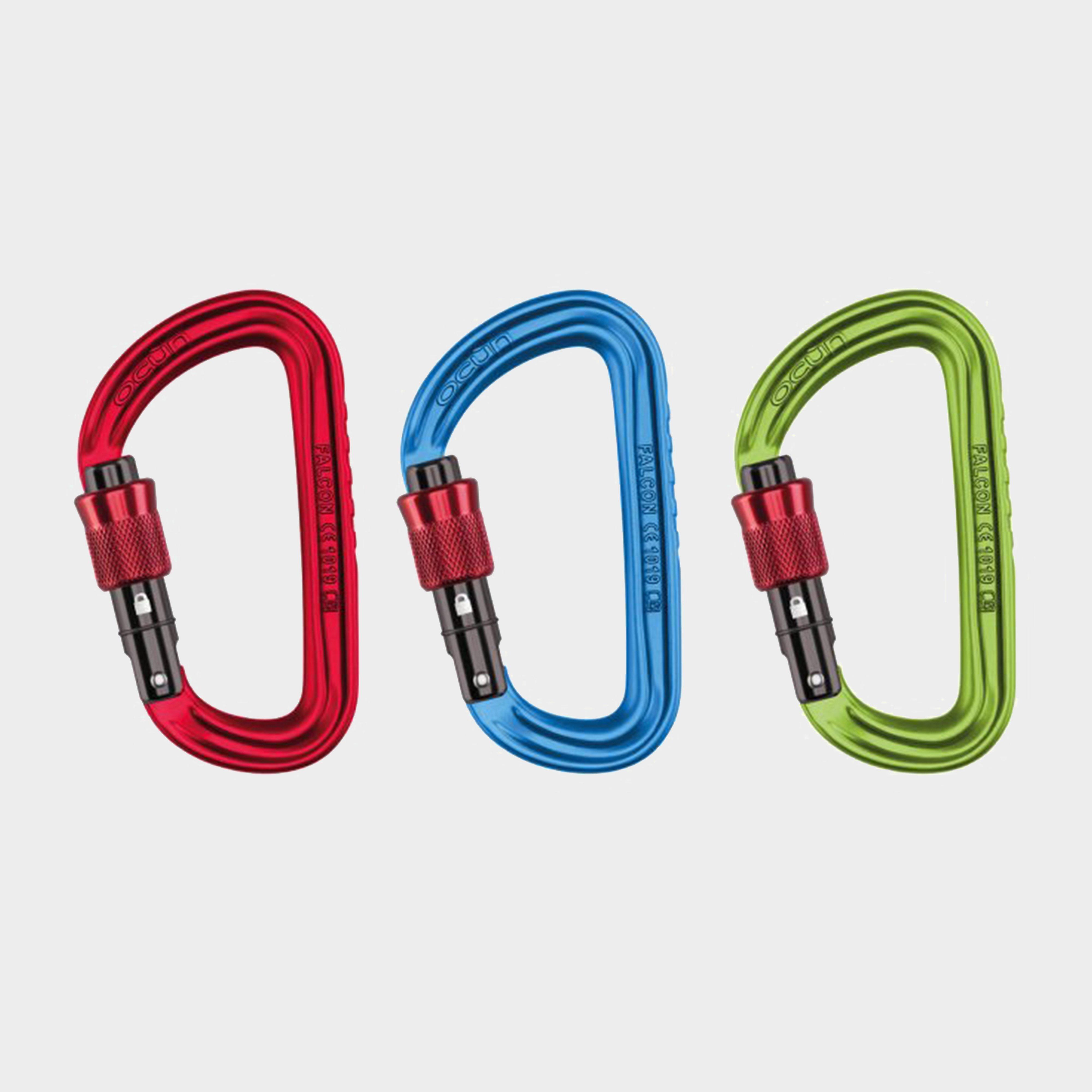 Ocun Falcon Screwgate 3-Pack, Multi Coloured