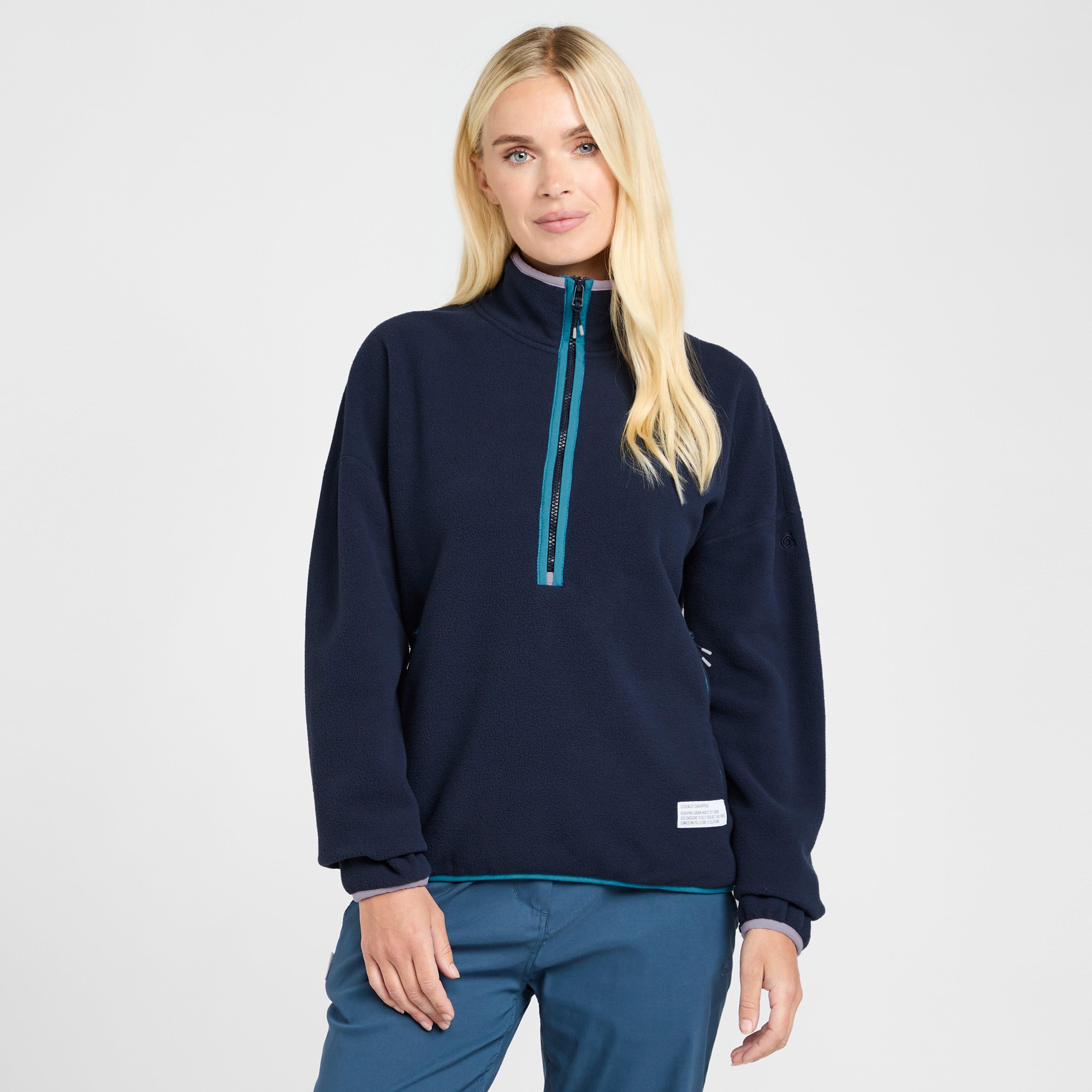 Craghoppers Women's CO2 Renu Half Zip Fleece, Navy
