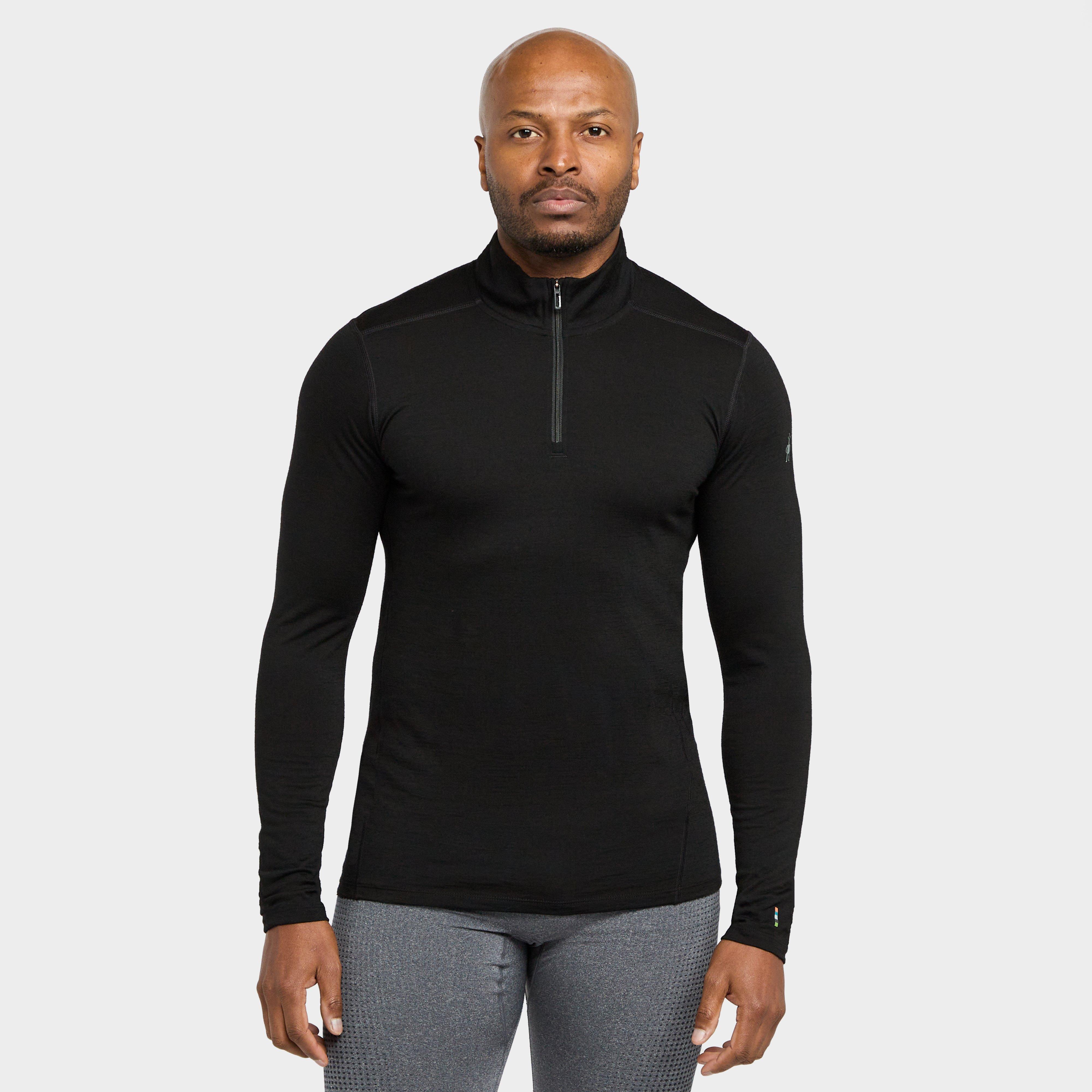 Smartwool Men's Classic All-Season Merino Half-Zip Baselayer Top, Black