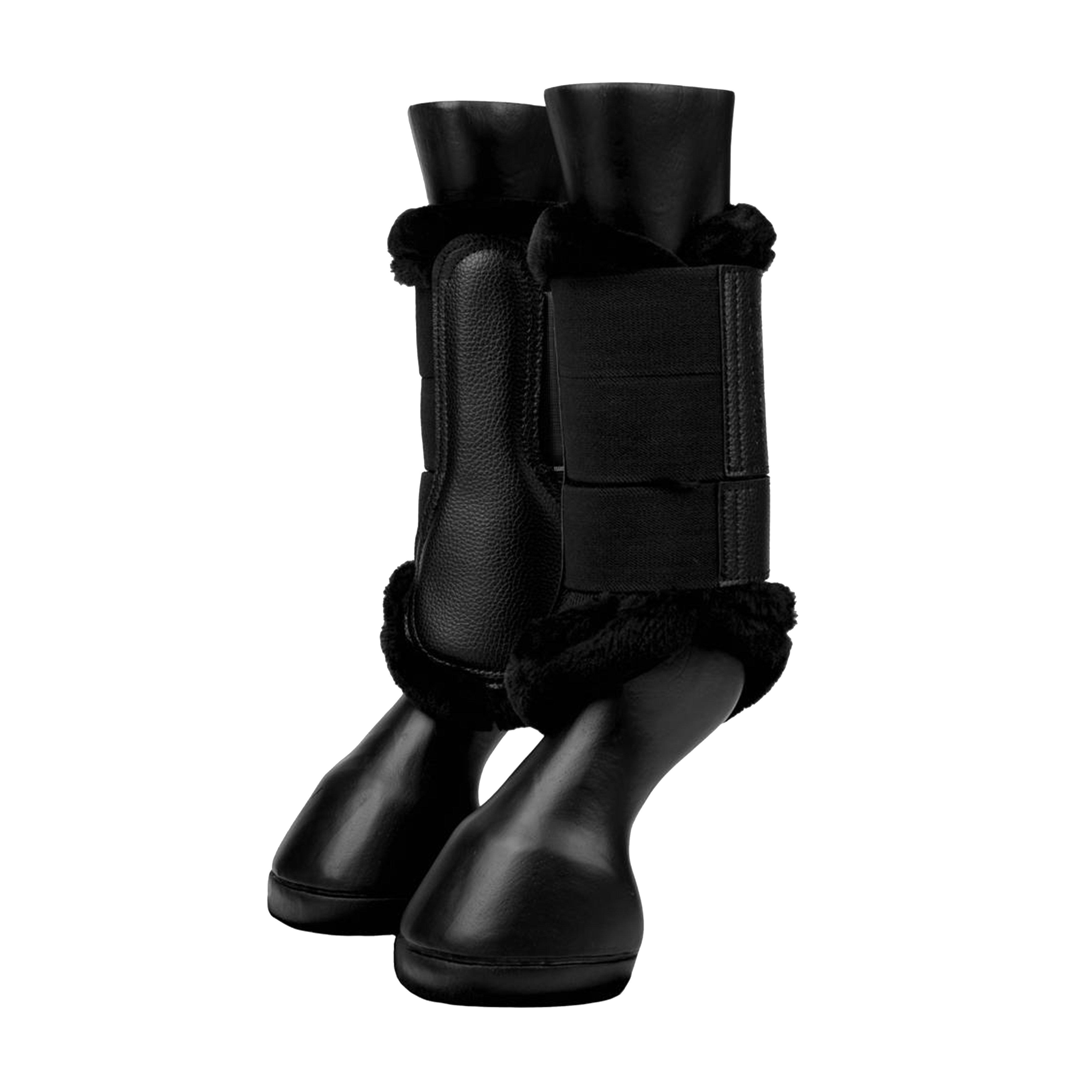 Fleece Edge Brushing Boots Black