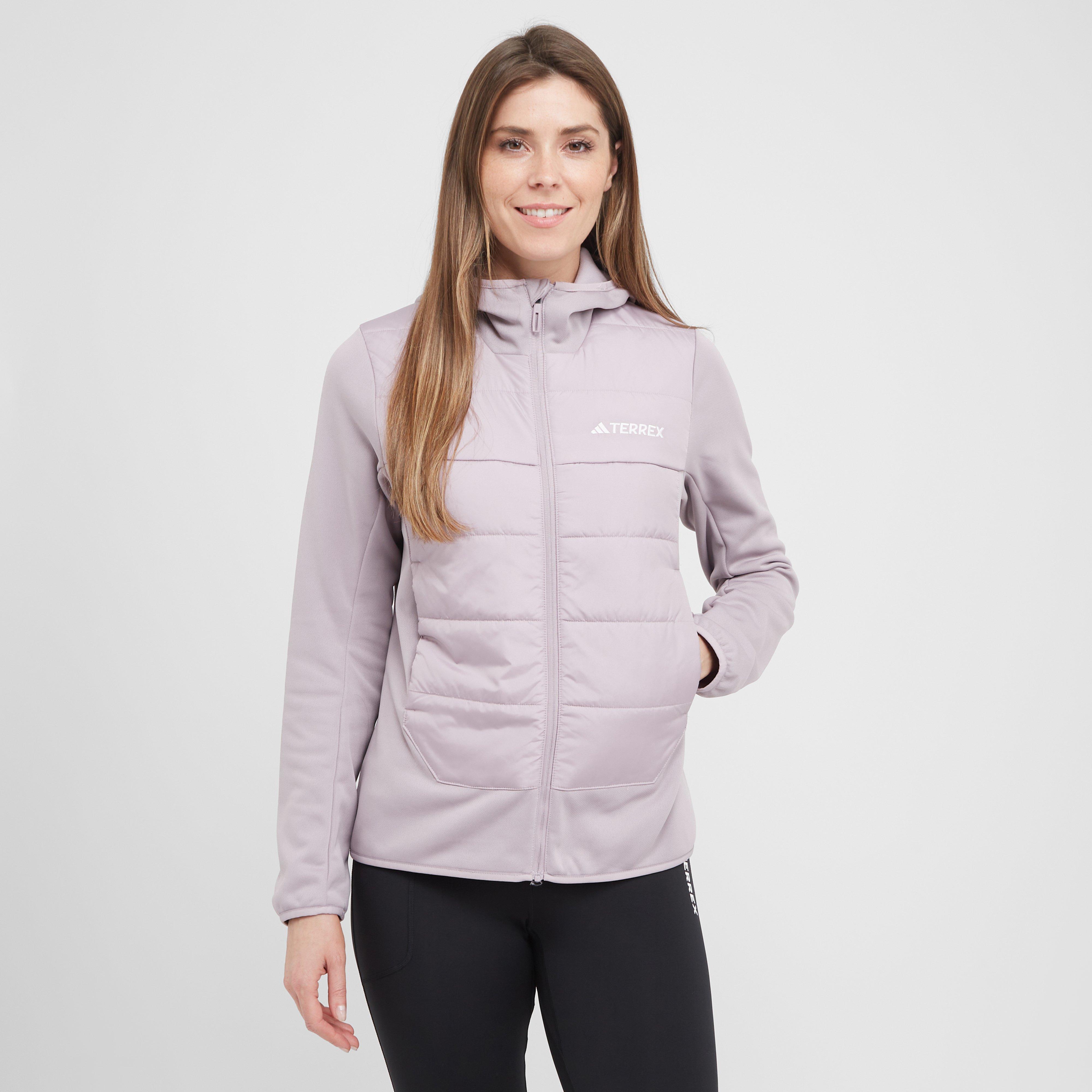 adidas Terrex Women's Multi Hybrid Insulated Hooded Jacket, Purple