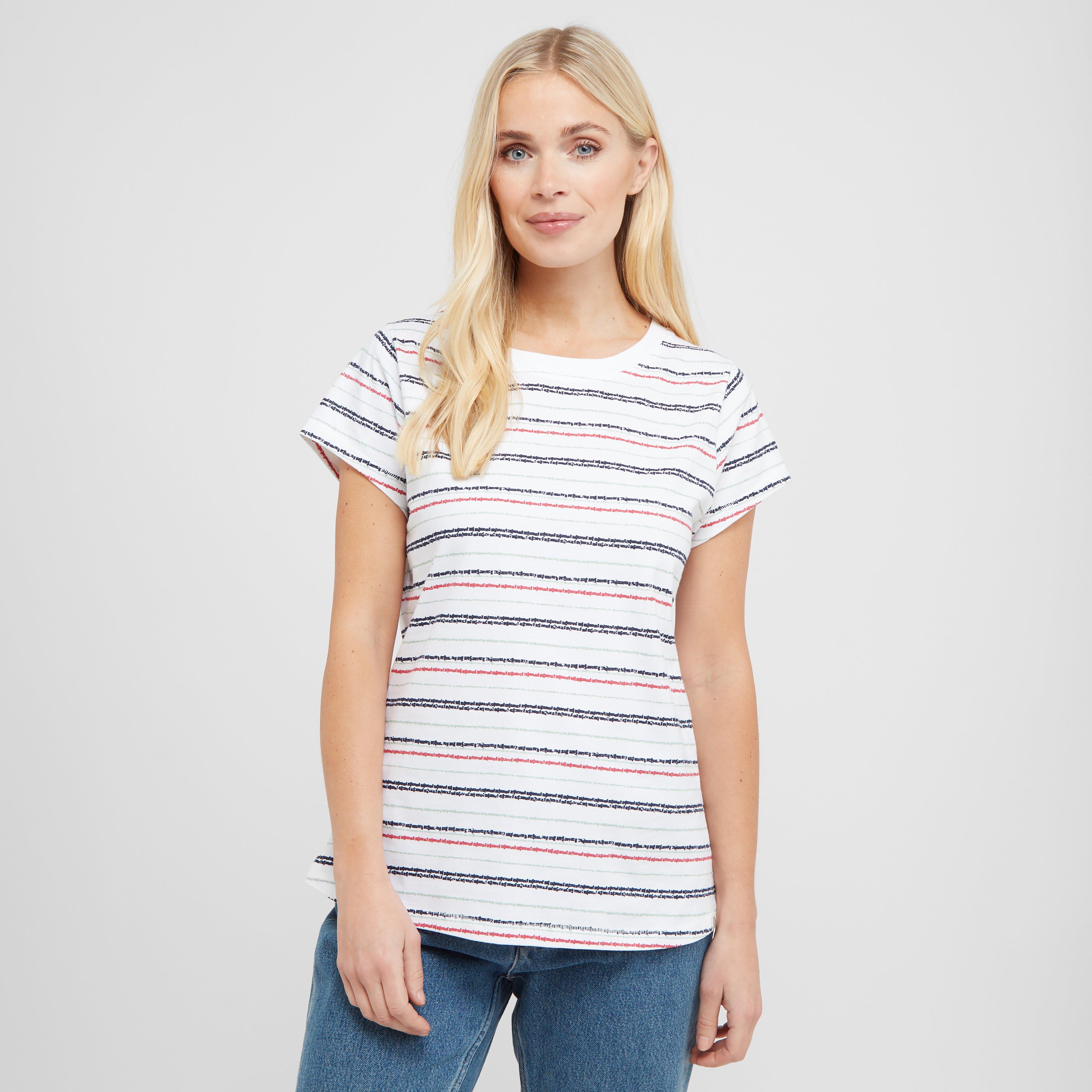 One Earth Women's Dawlish Stripe T-Shirt, Multi Coloured