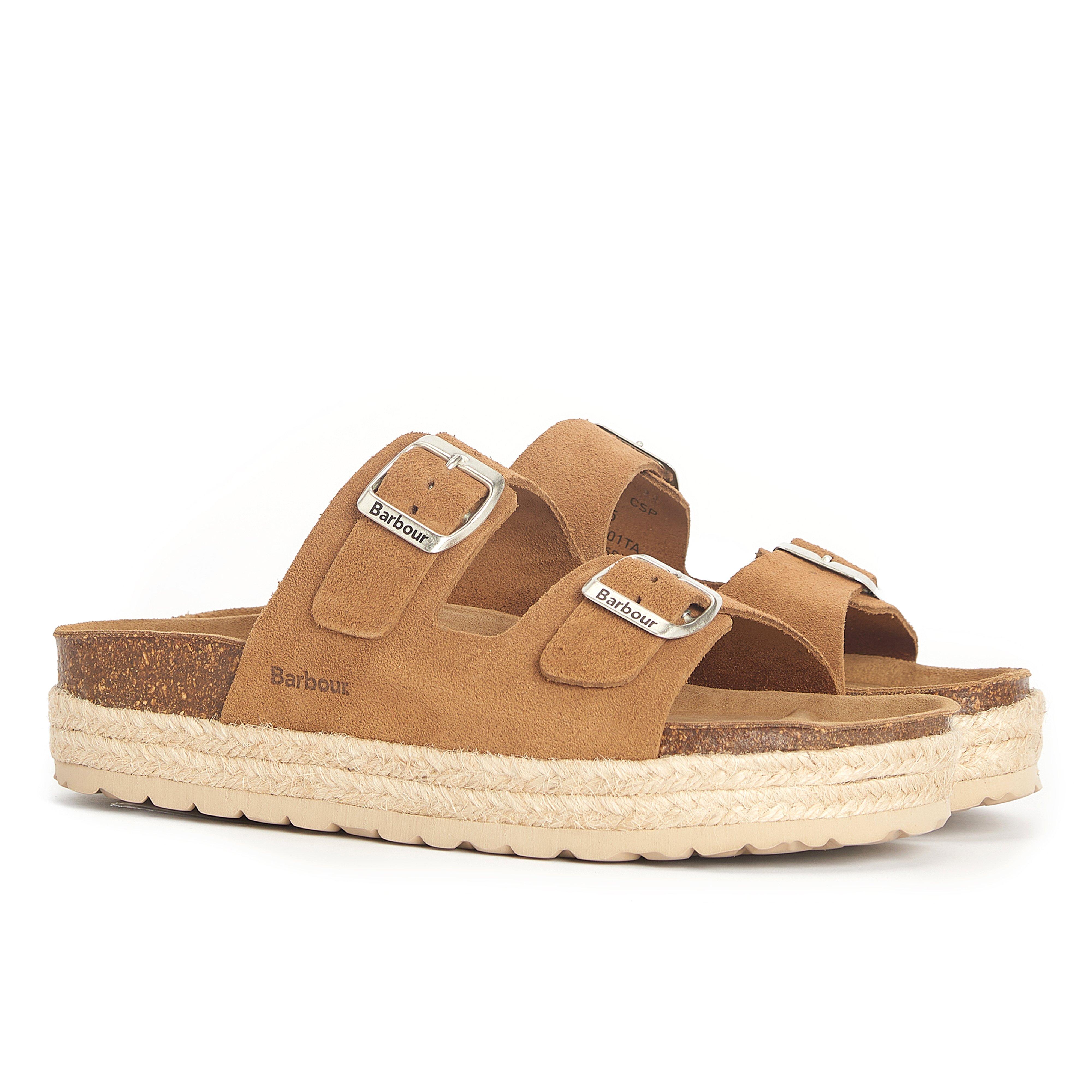 Womens Sandgate Sandals Tan Suede