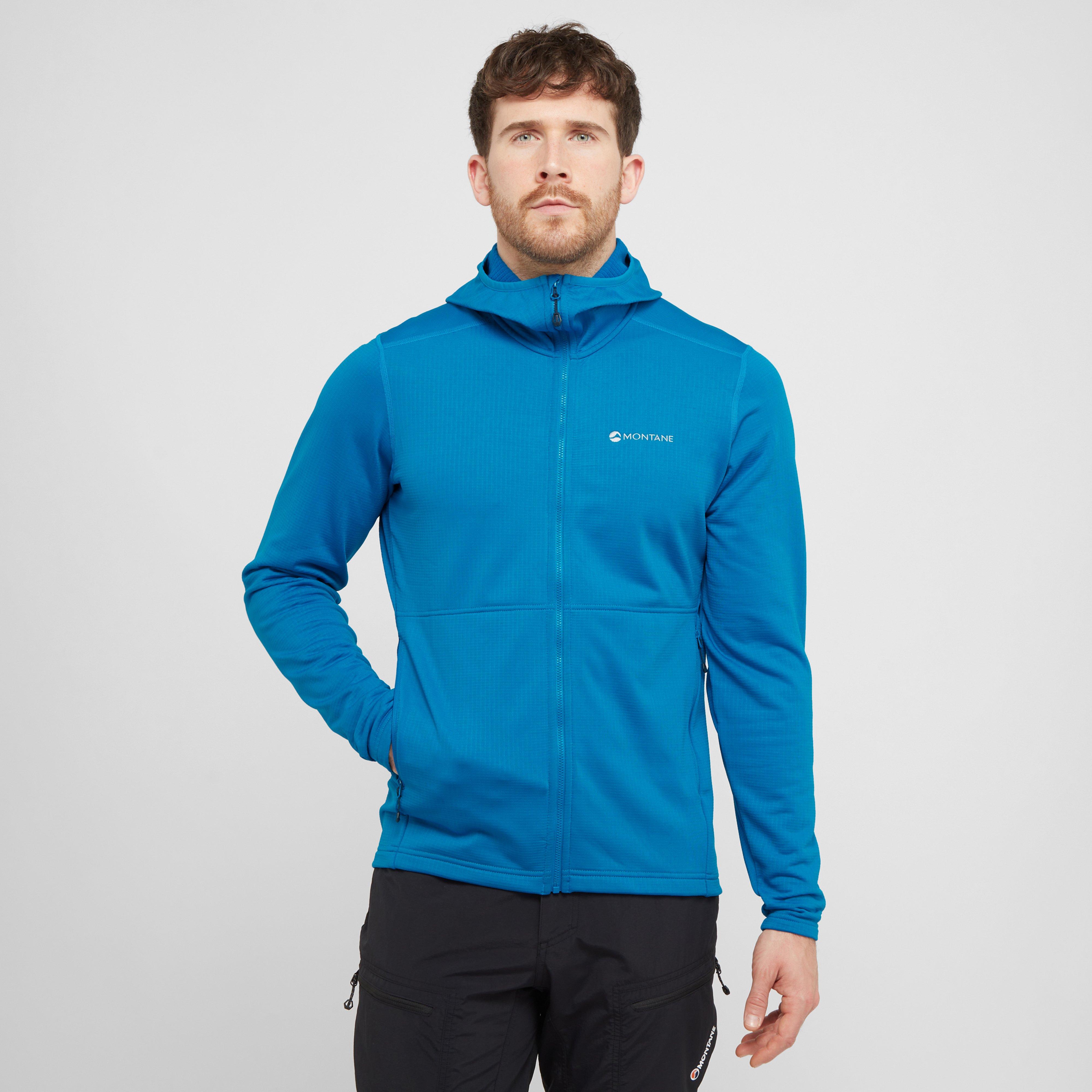 Montane Men's Protium Hooded Fleece Jacket, Blue