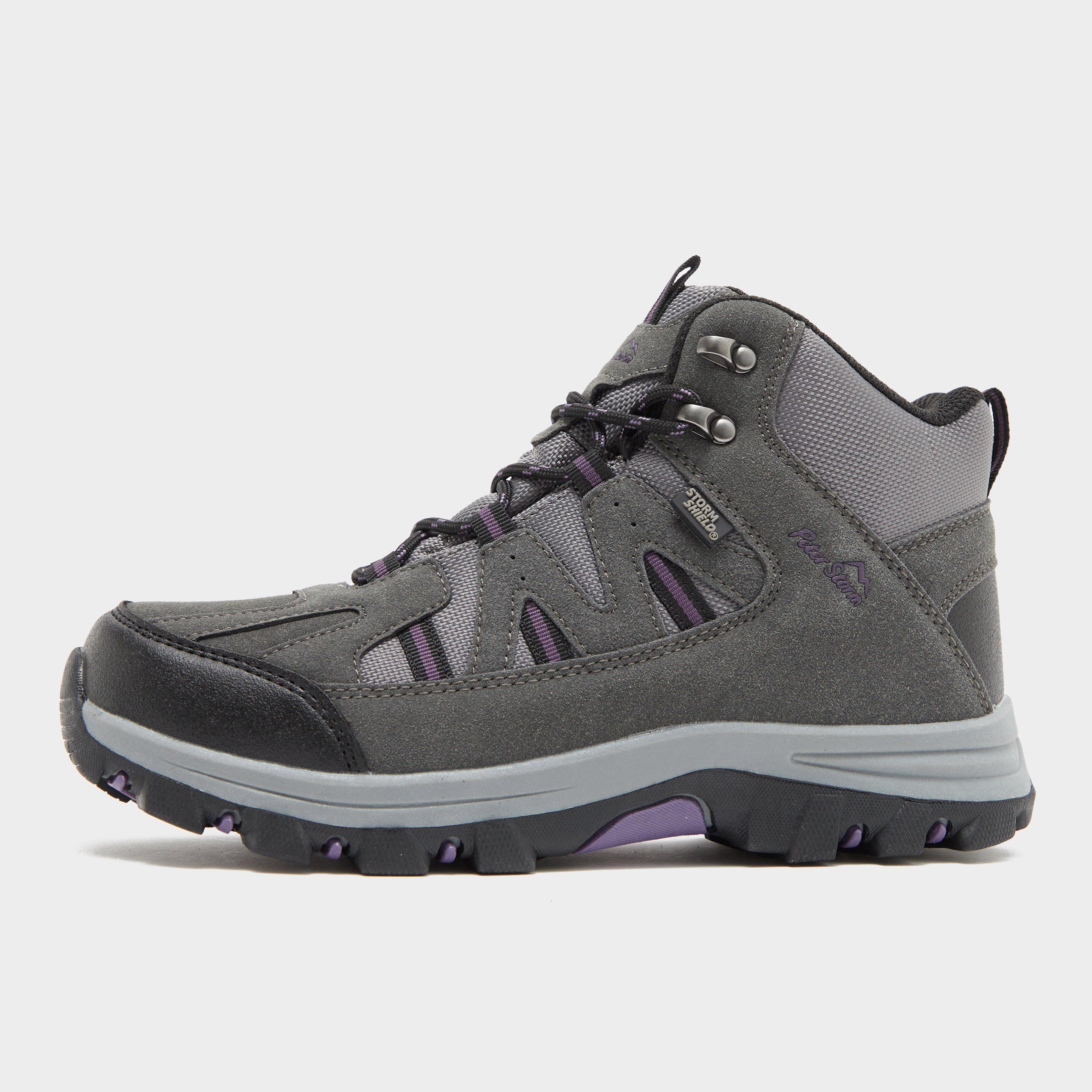 Peter Storm Women's Buxton Waterproof Mid Walking Boot, Grey