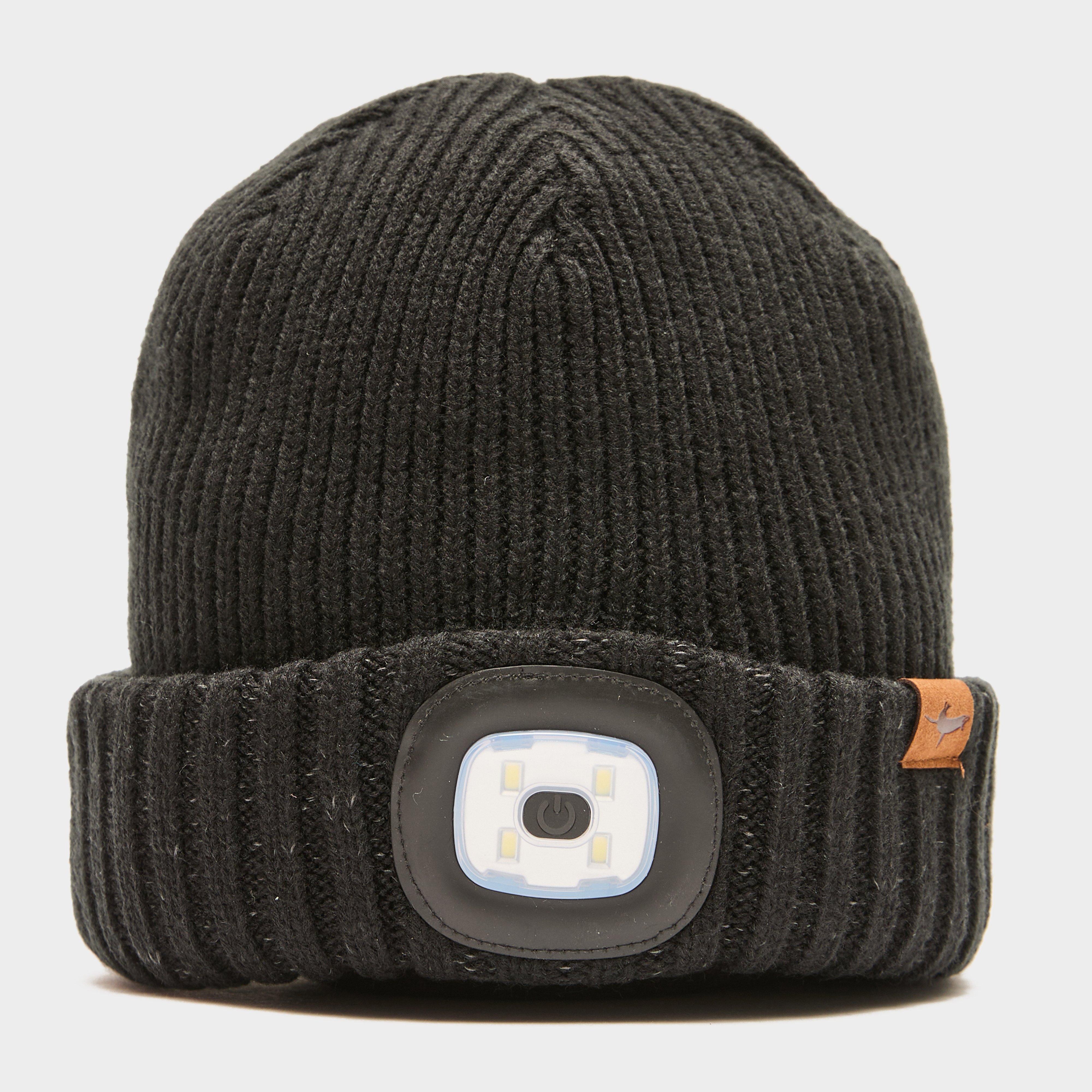 Sealskinz Unisex Waterproof Cold Weather LED Beanie Hat, Black