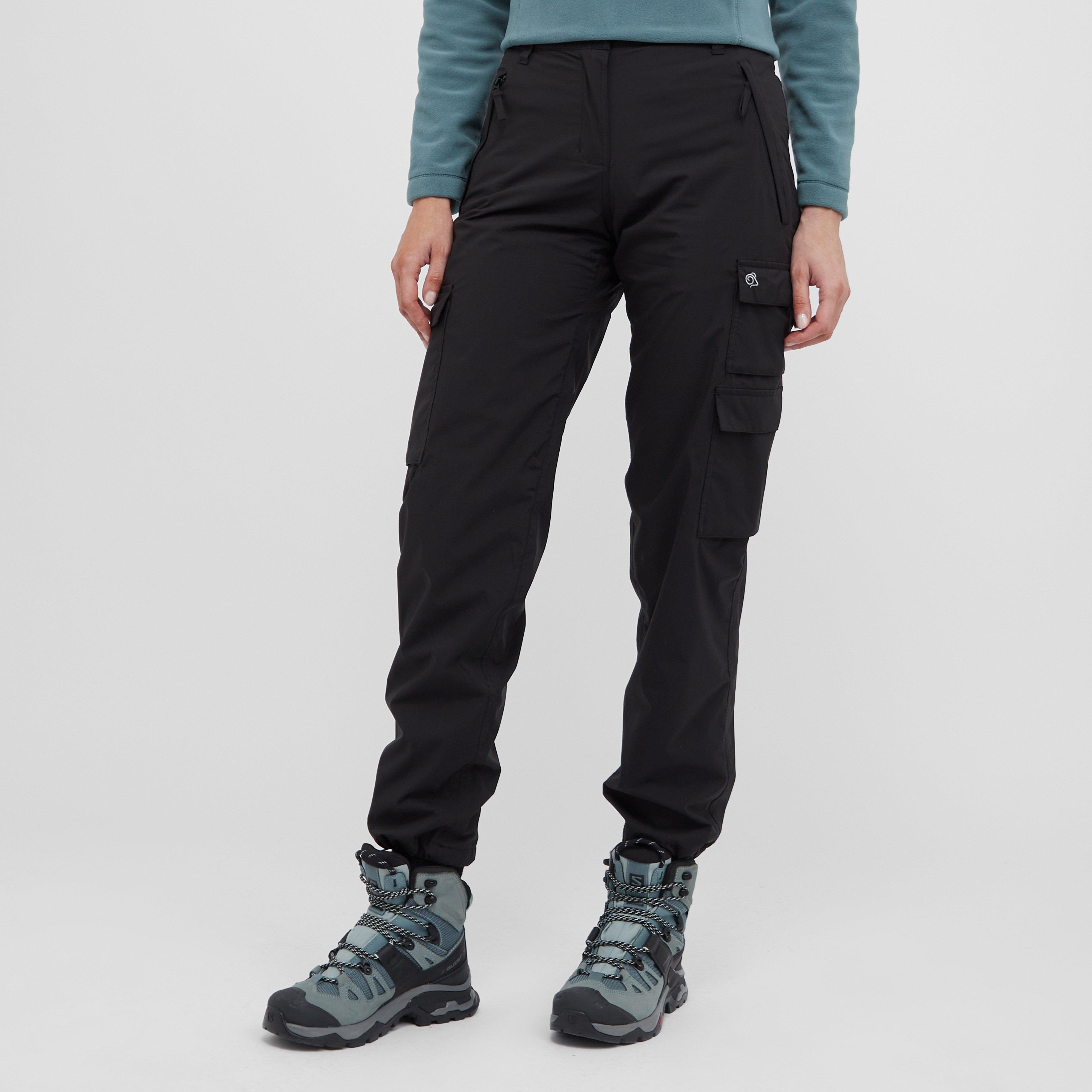 Craghoppers Women's Natales Waterproof Cargo Trousers Black - 000G - Polyester - £69.00 - Ref 6728