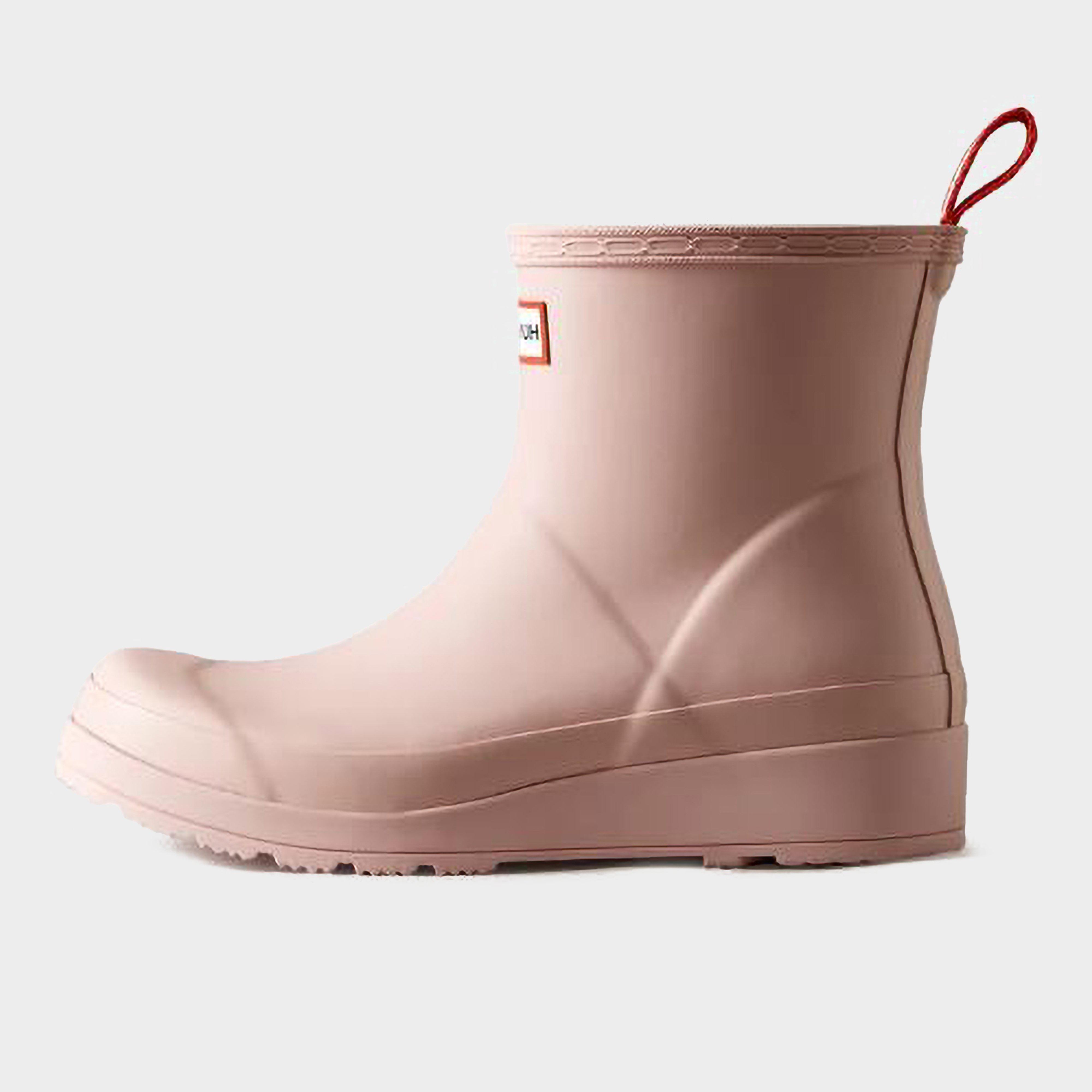 Hunter Women's Play Short Pink Wellington Boots