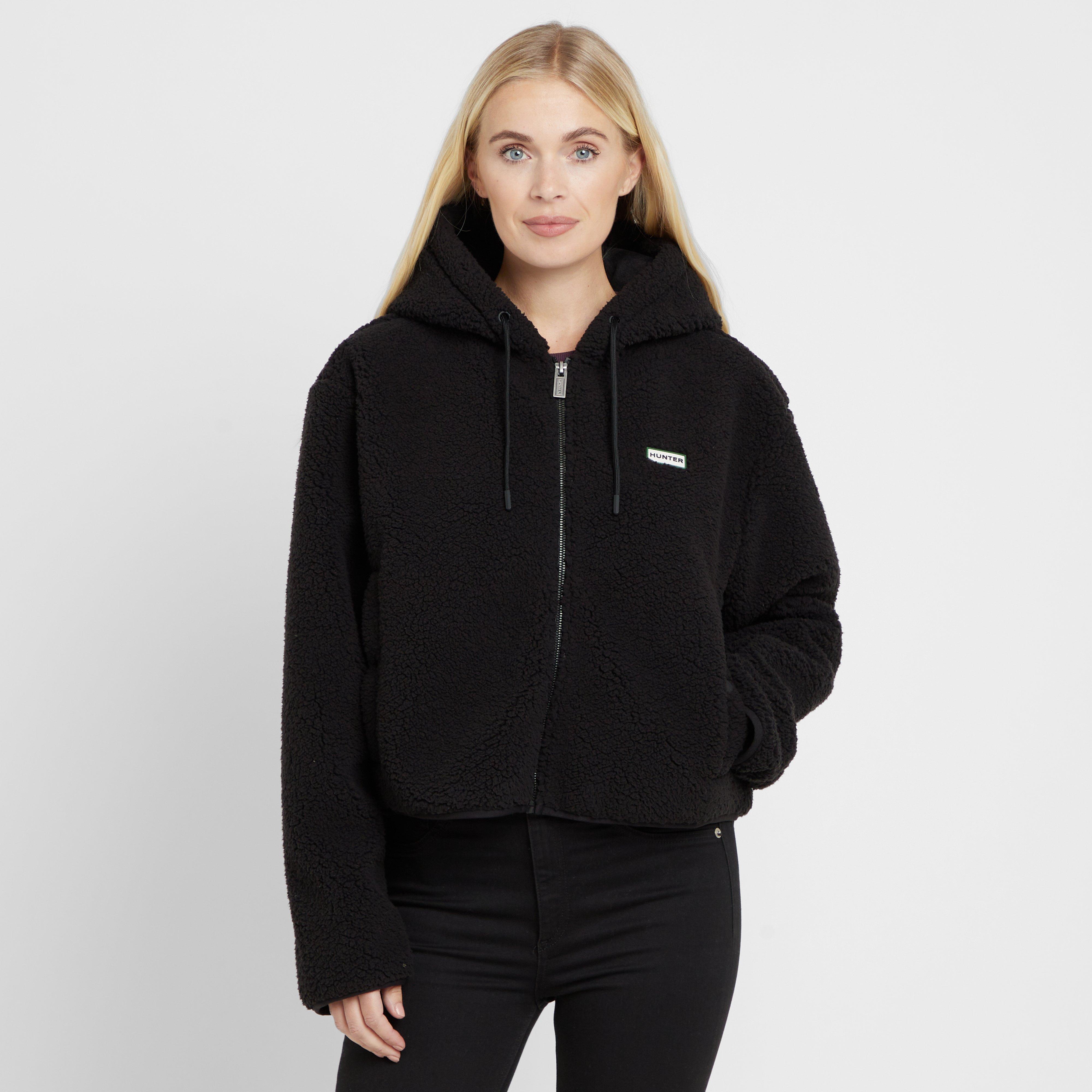 Hunter Green Label Women's Brook Borg Fleece Jacket, Black