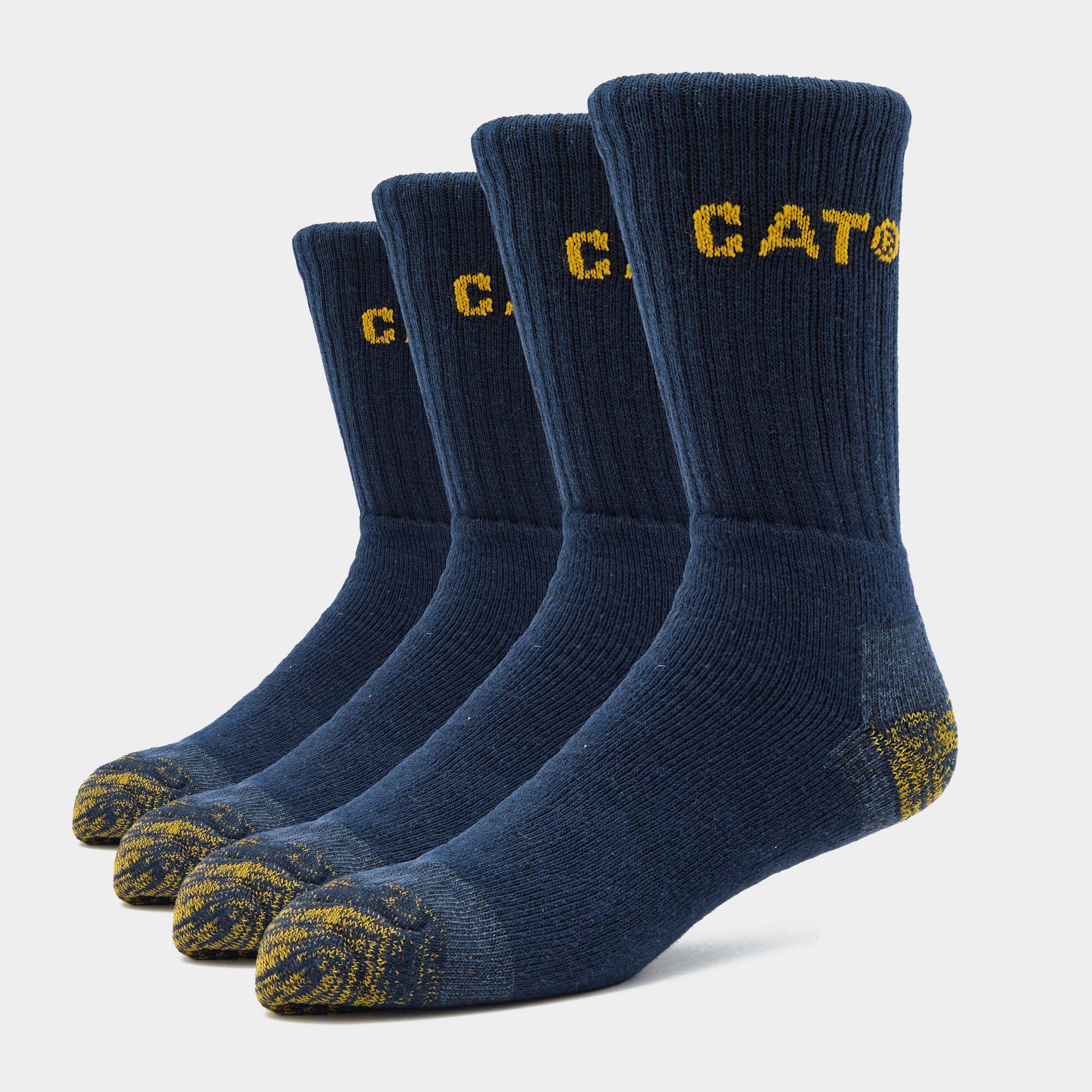 CAT Premium Work Sock Pack of 4, Navy