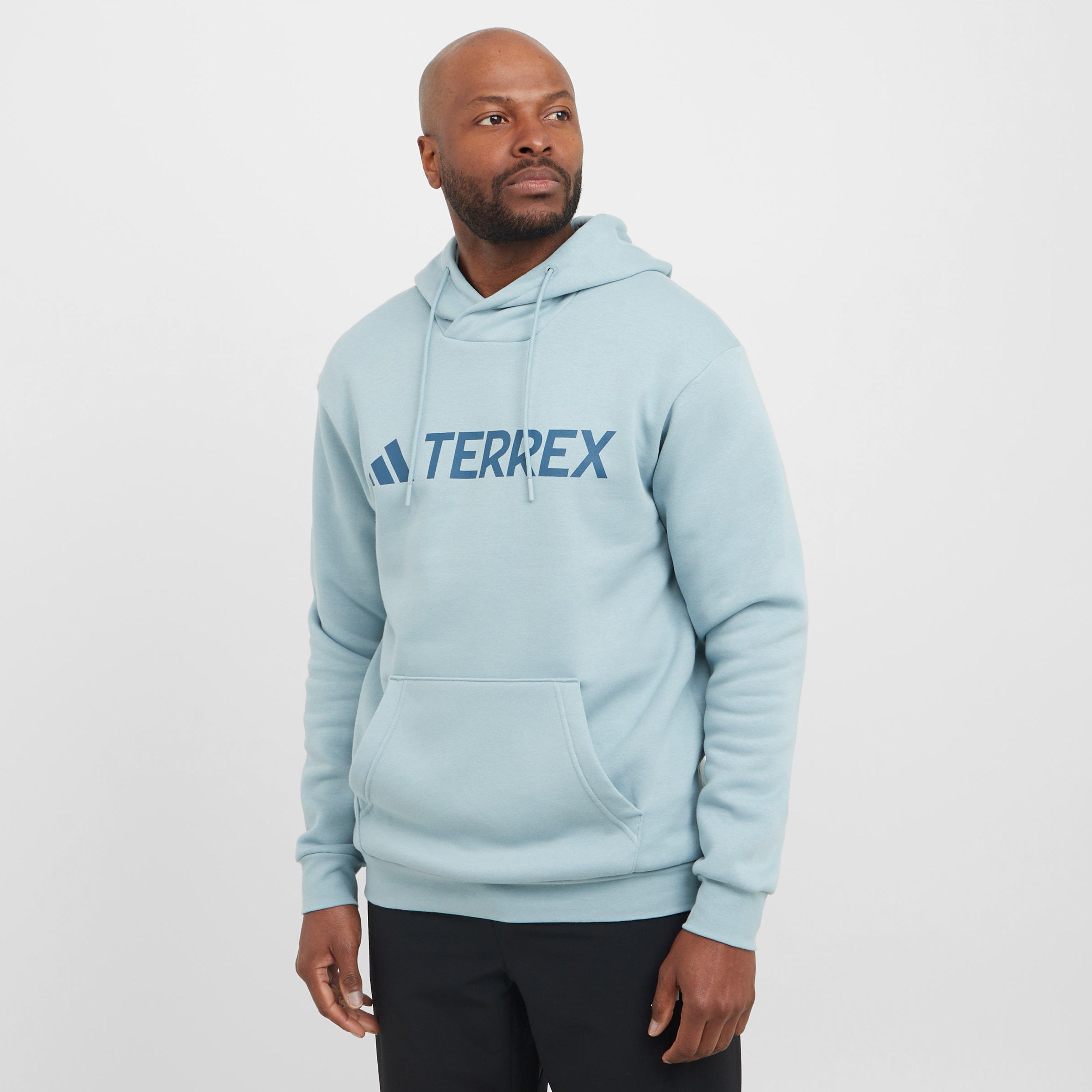 adidas Terrex Men's Multi Large Logo Hoodie, Blue