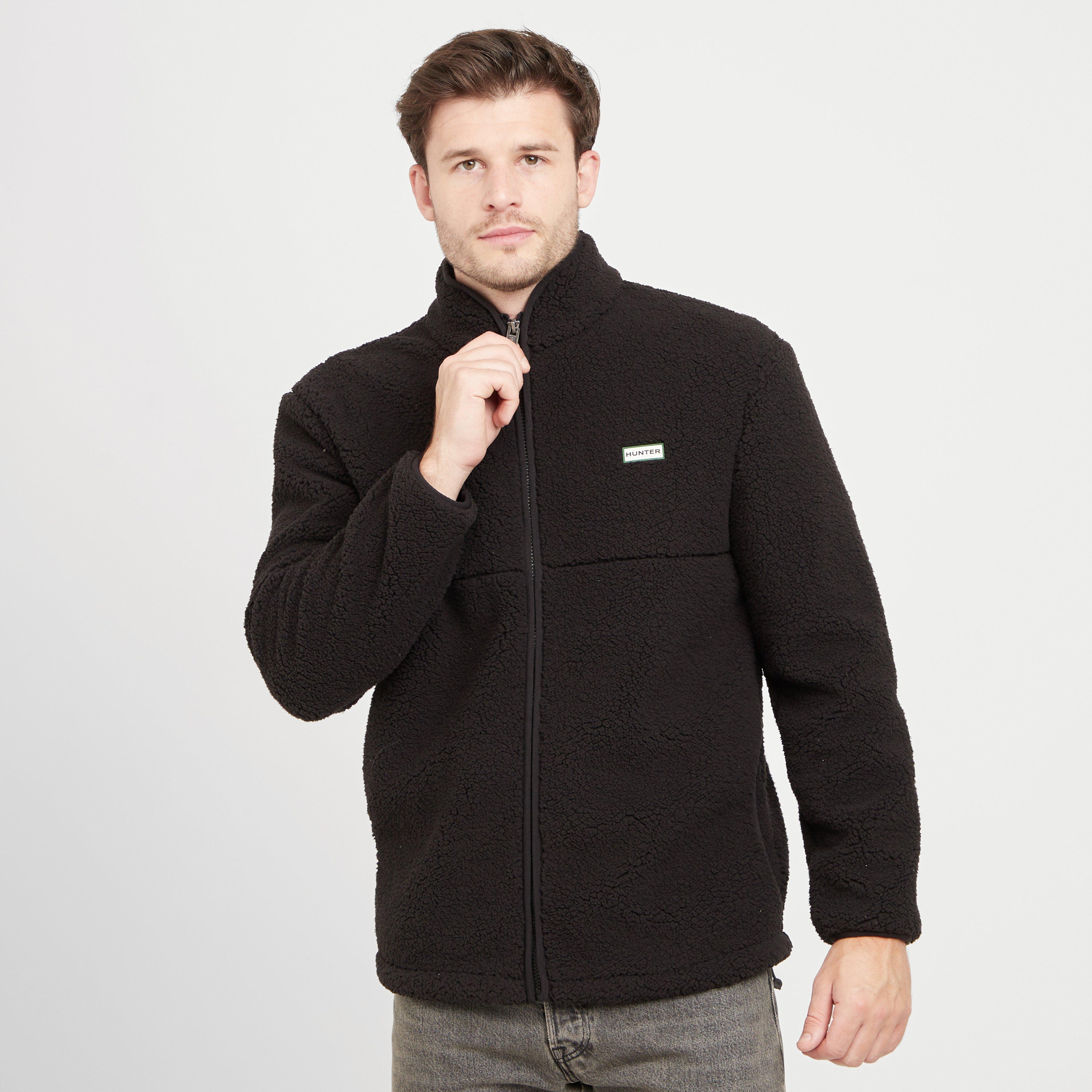 Hunter Green Label Men's Elgin Borg Full Zip Fleece, Black