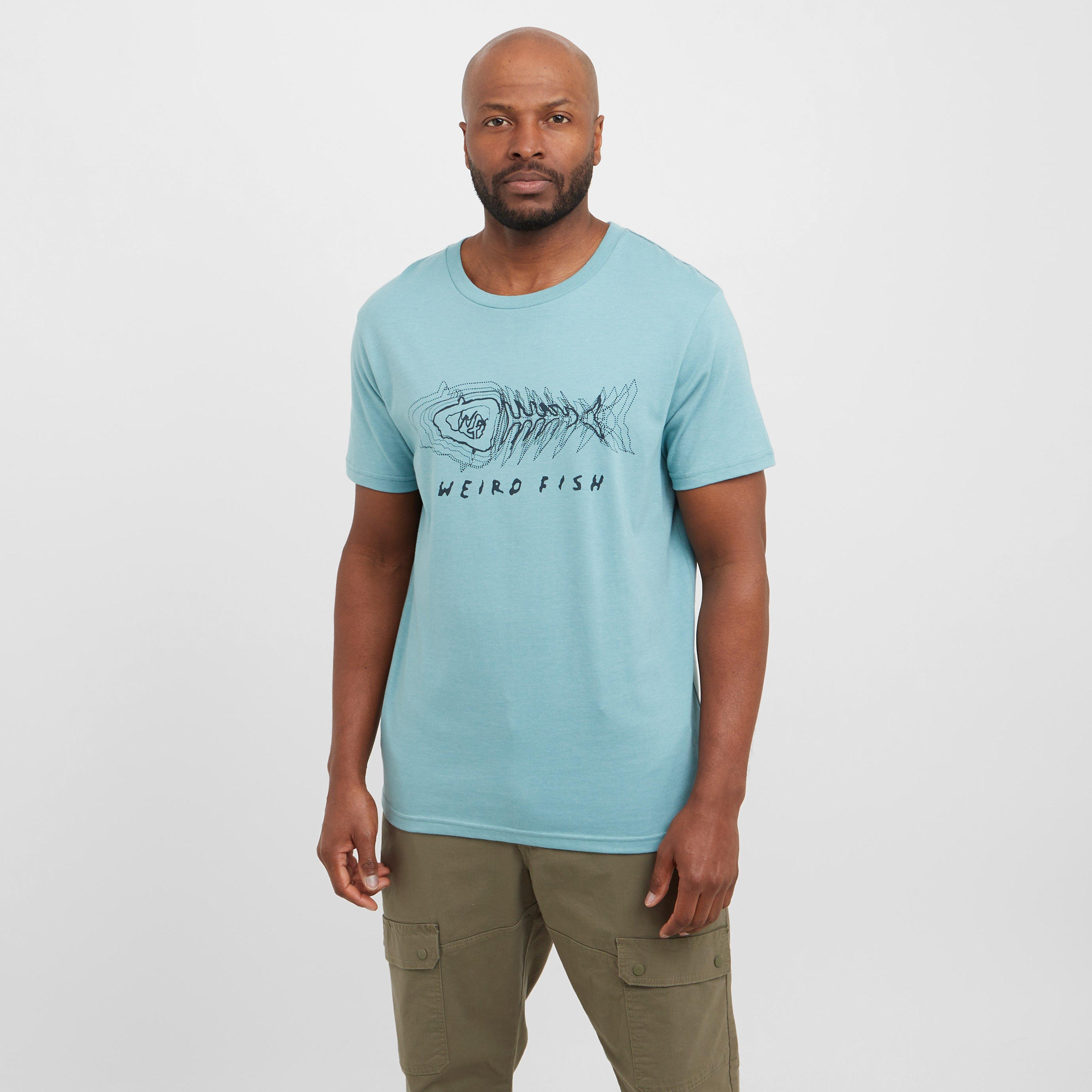 Weird Fish Men's Scribble T-Shirt, Blue