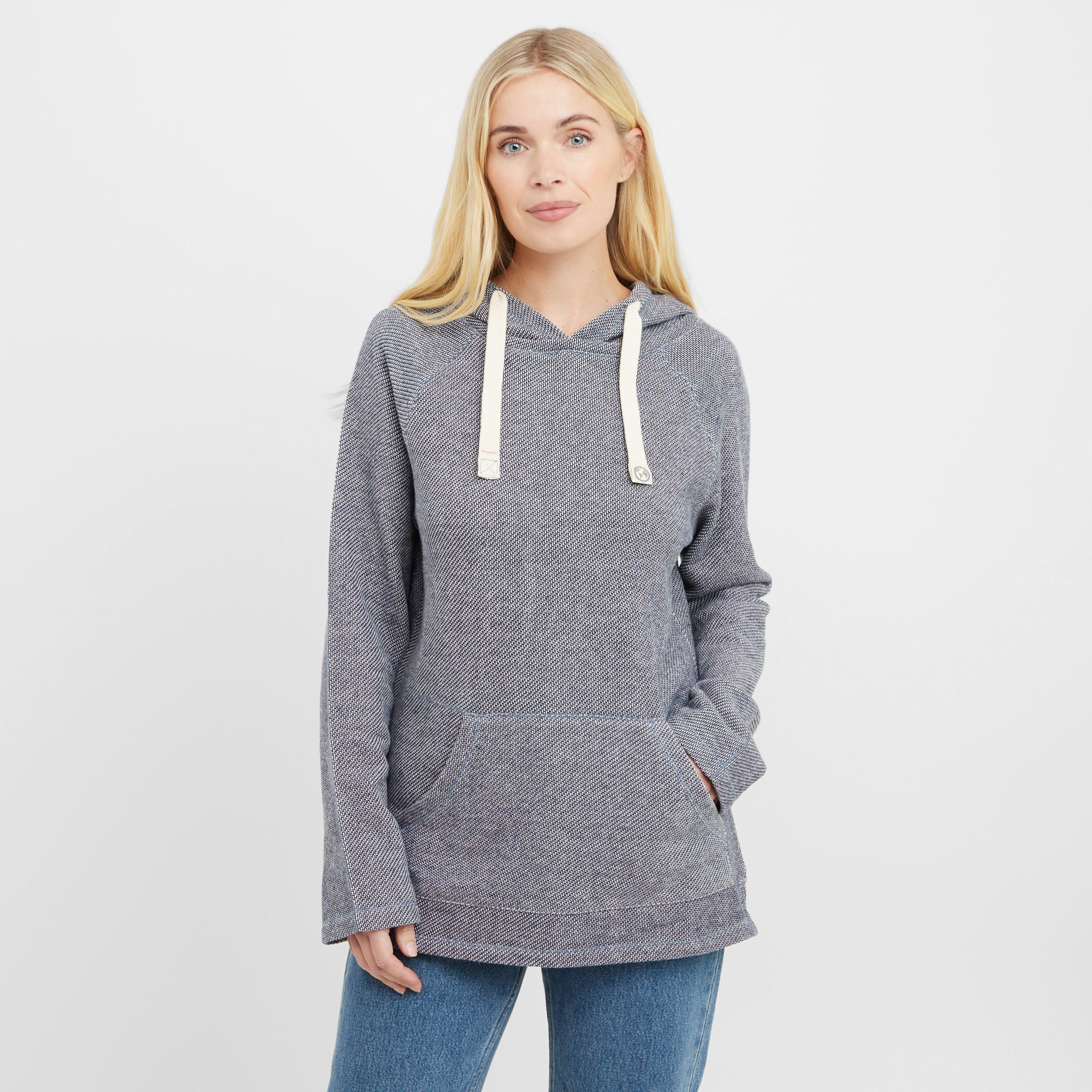 One Earth Women's Loopback Hoodie, Navy