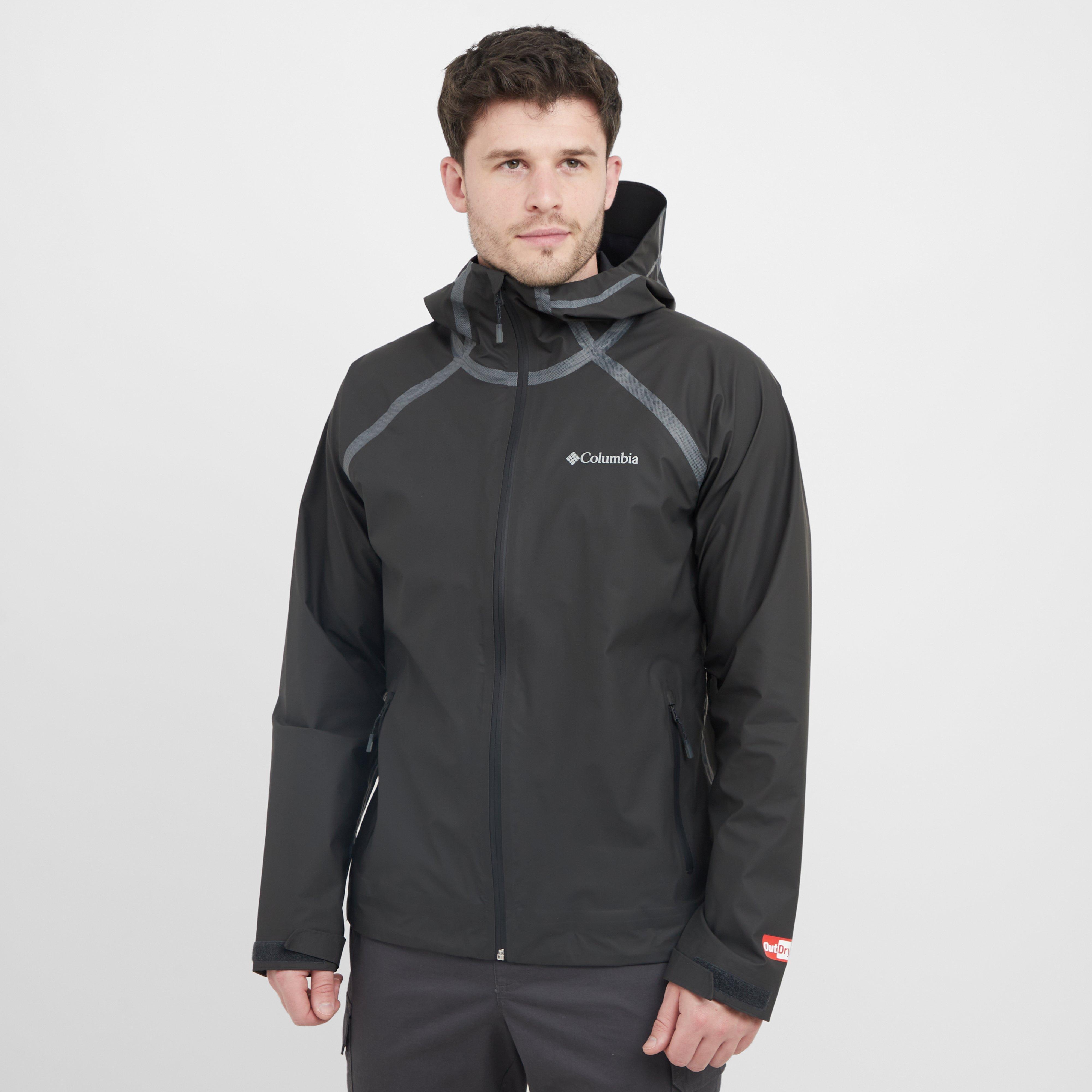 Columbia Men's Reign No Shine Waterproof Jacket, Black