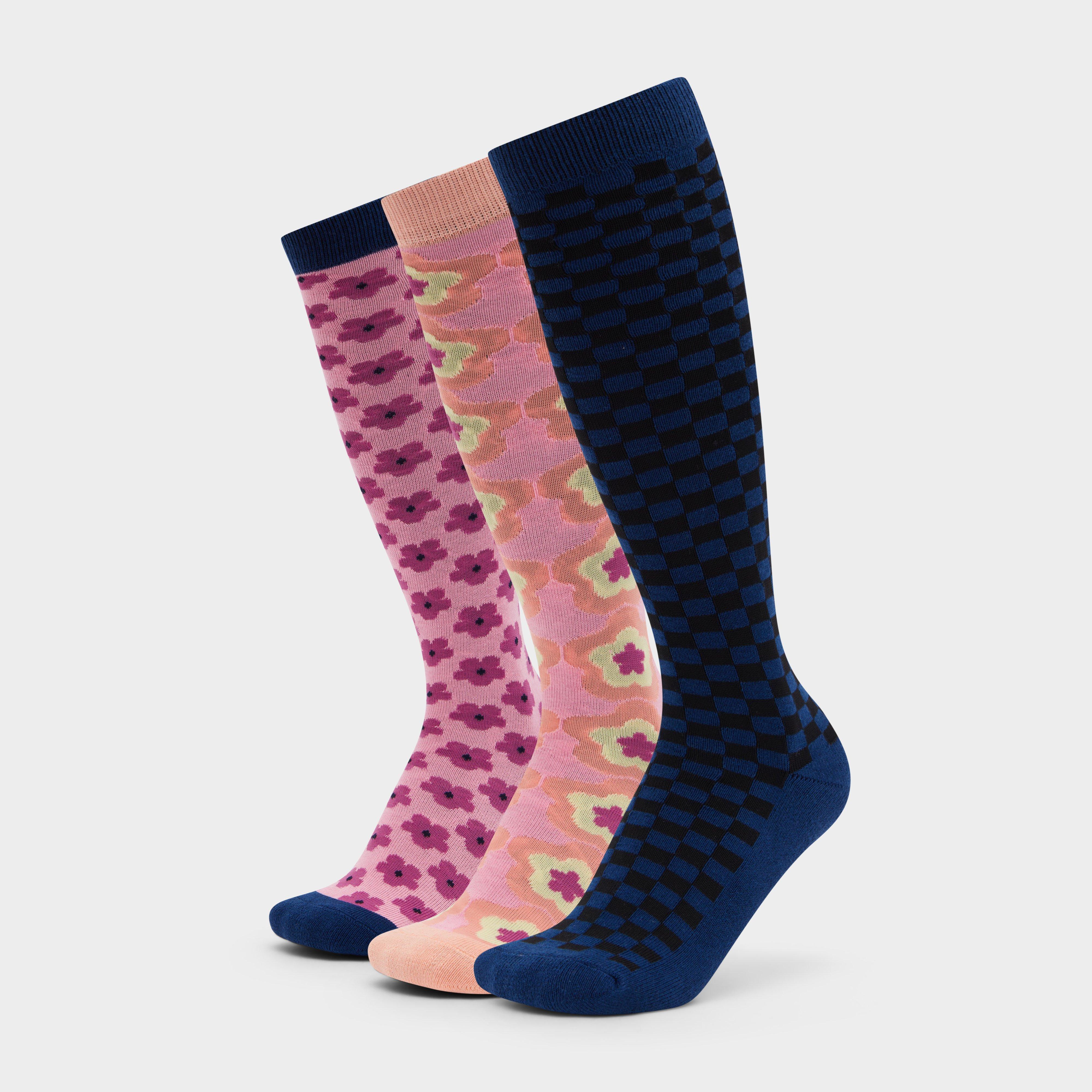 Dublin Adults 3 Pack Socks, Multi Coloured