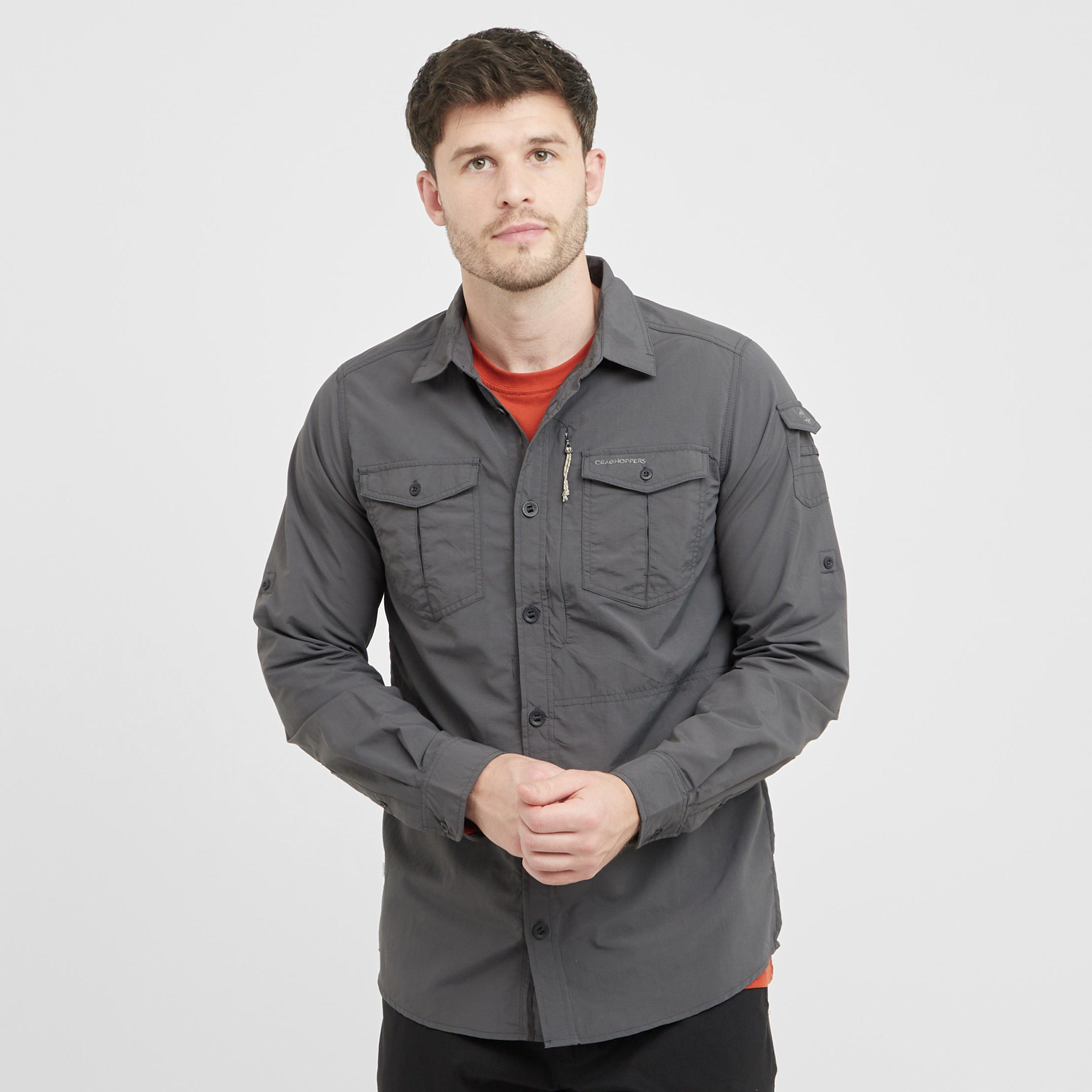Craghoppers Men's Nosi Life Adventure Long Sleeve Shirt III, Grey