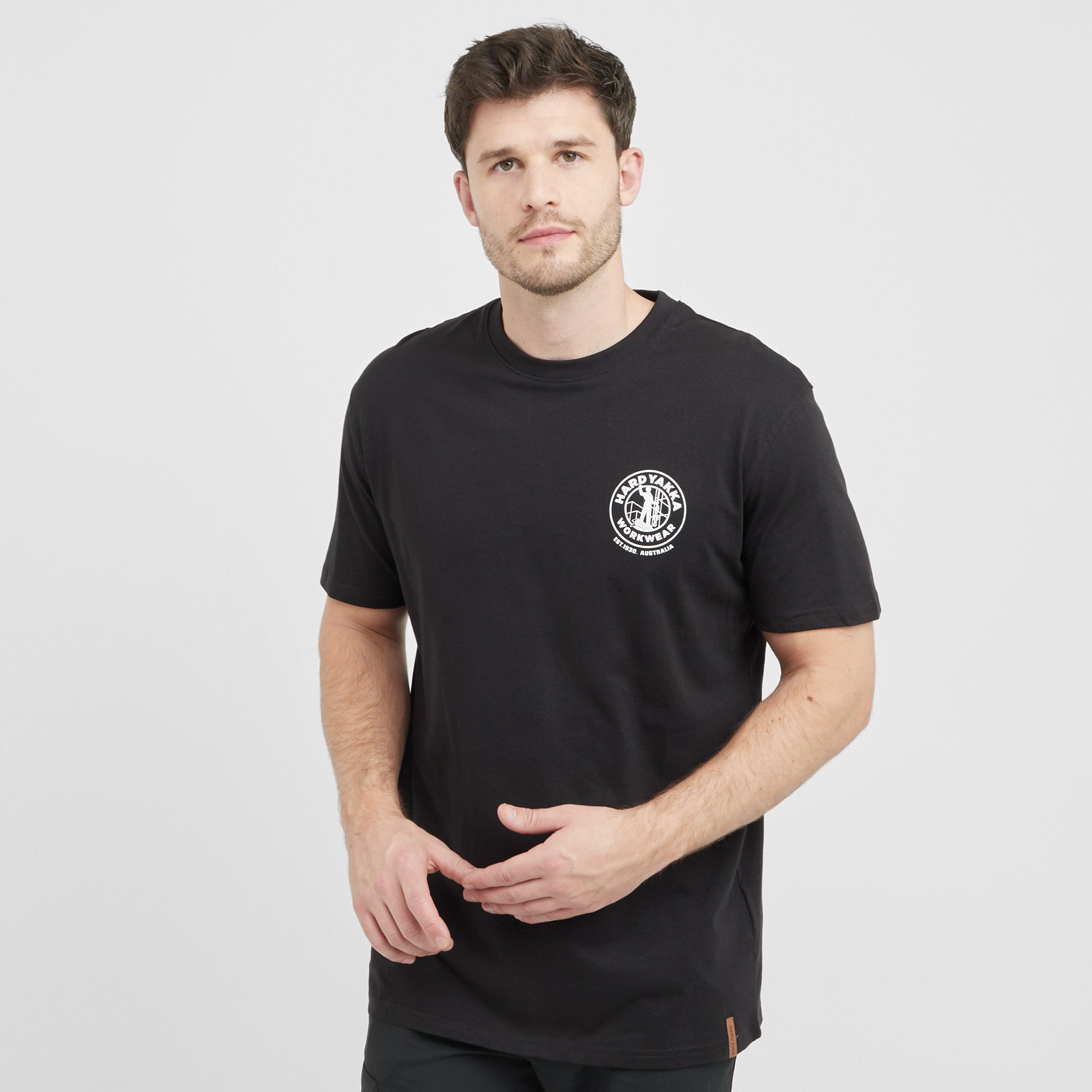 Hard Yakka Men's Heritage Icon T-Shirt, Black