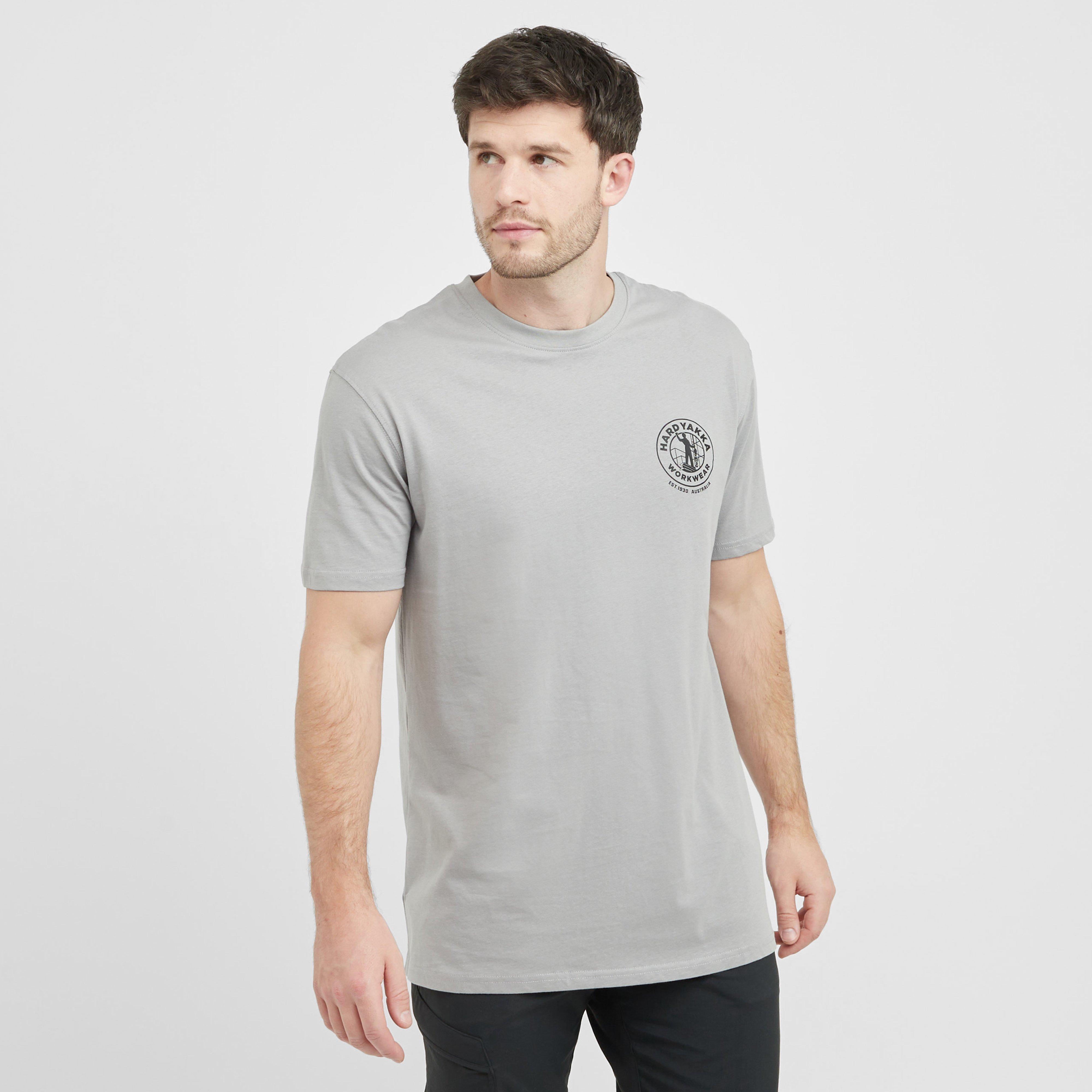 Hard Yakka Men's Heritage Icon T-Shirt, Grey
