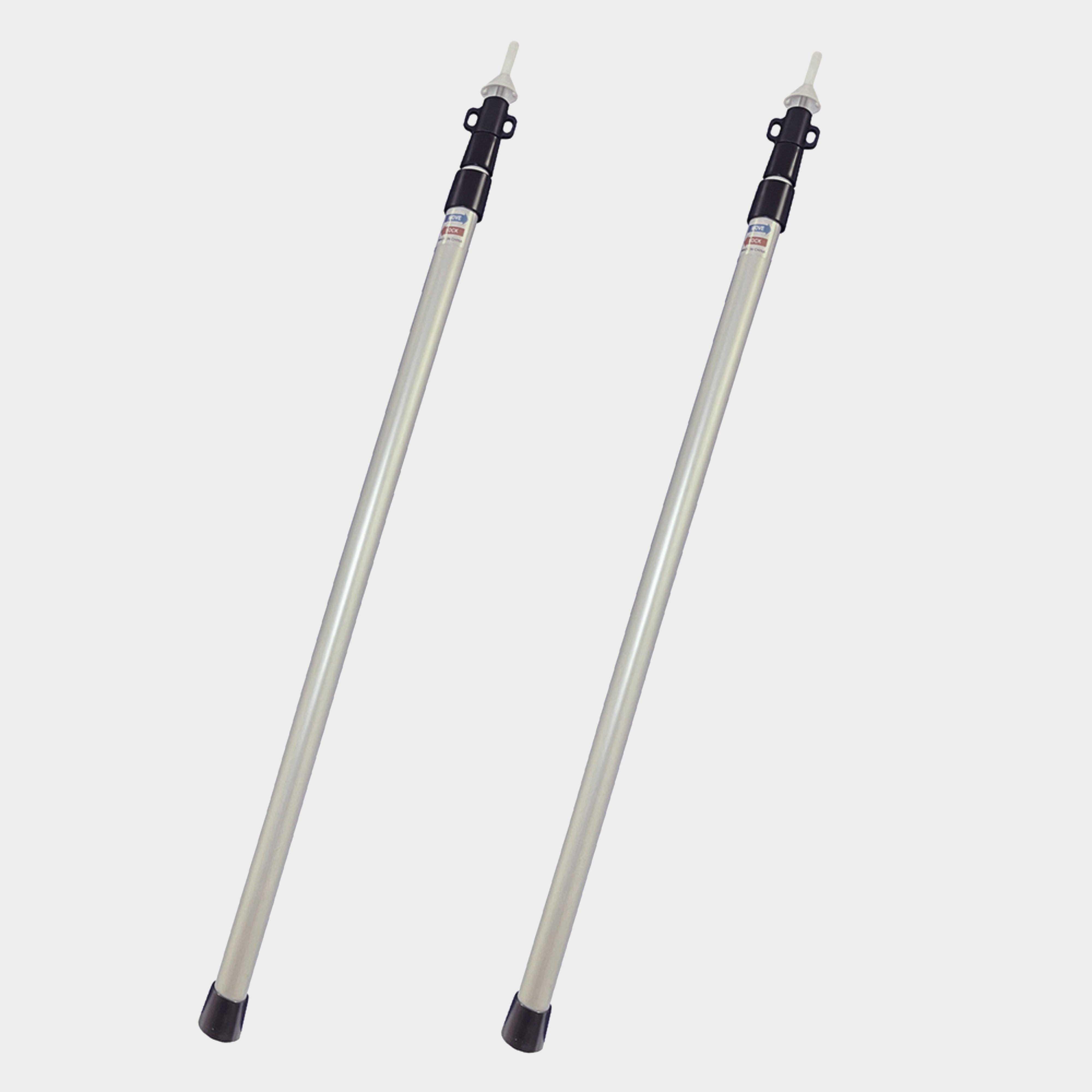 OLPRO 2 Pcs Aluminium Telescopic Canopy Poles 230cm, Silver