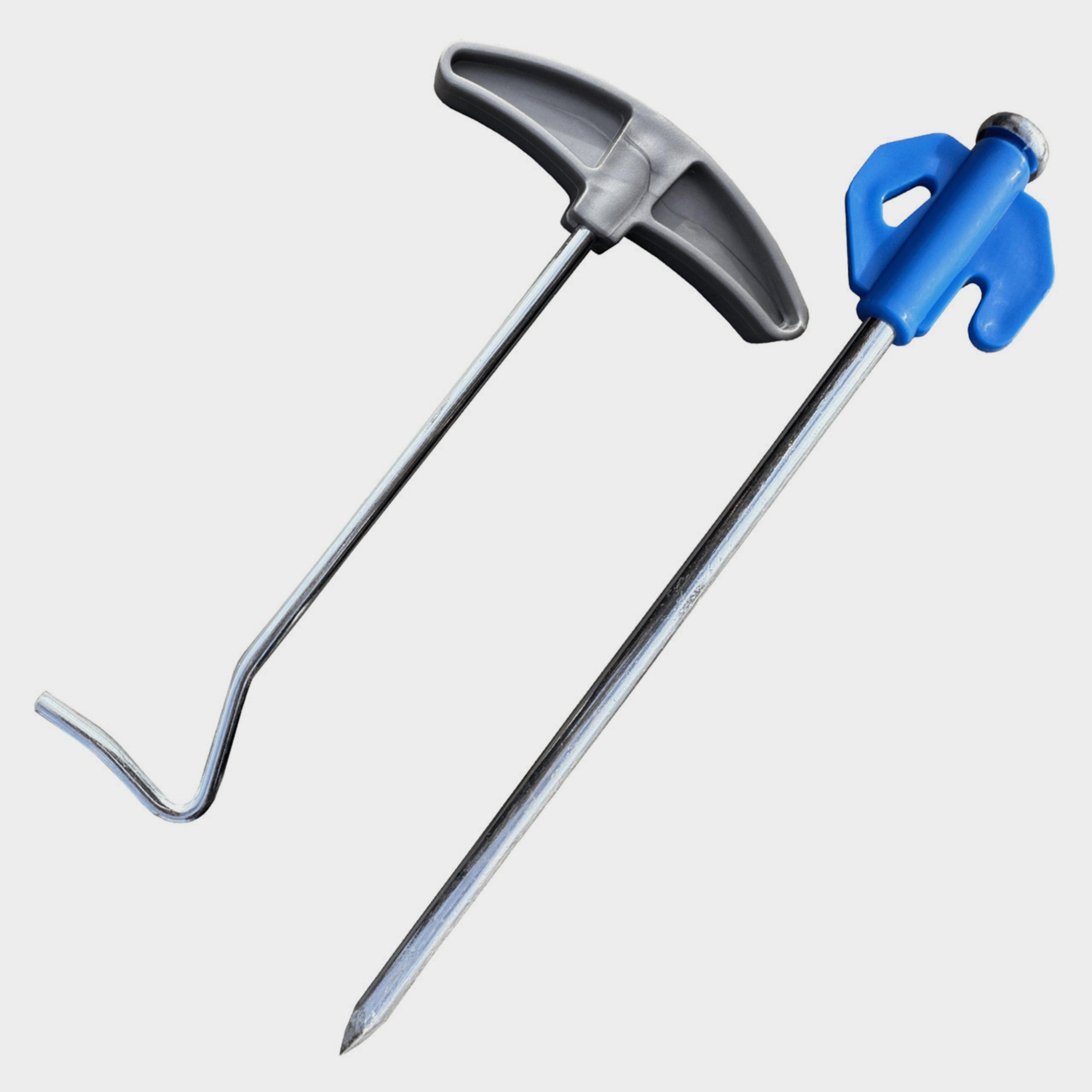 OLPRO Case of 20 Hard Ground Pegs And Peg Puller, Silver