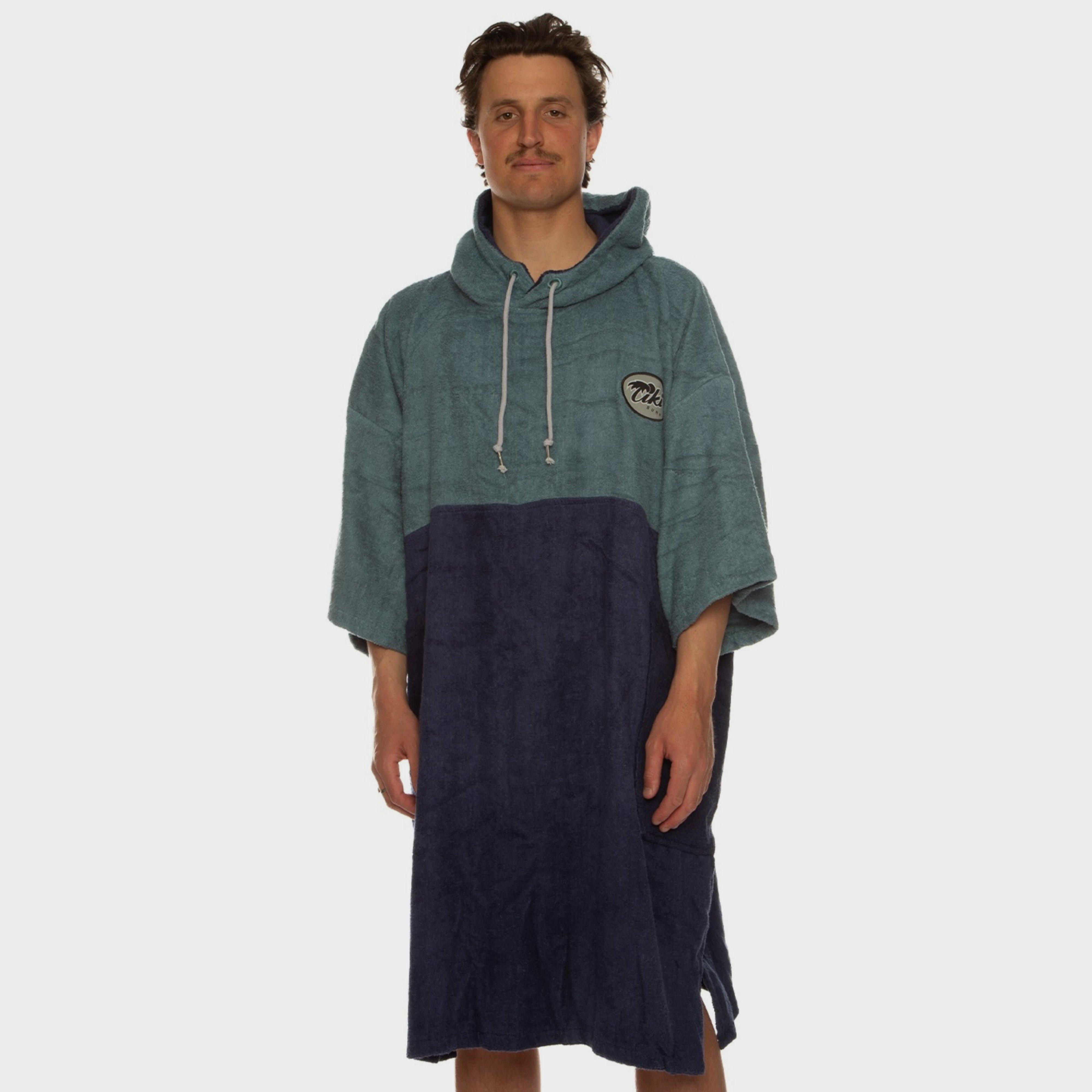 Tiki Surf Unisex Cosy Towel Robe, Dark Blue