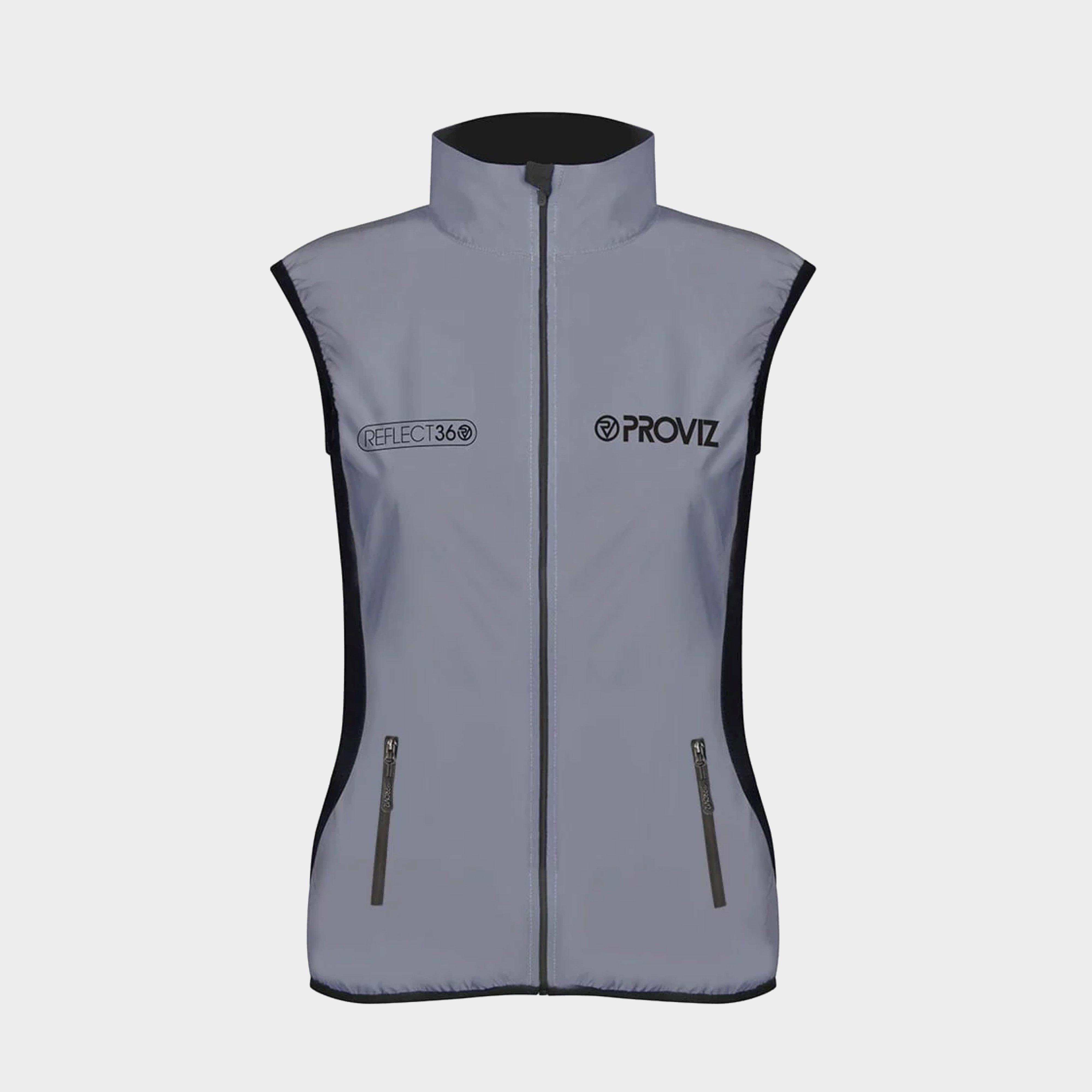 Proviz Sports Women's Fully Reflective Running Gilet, Grey