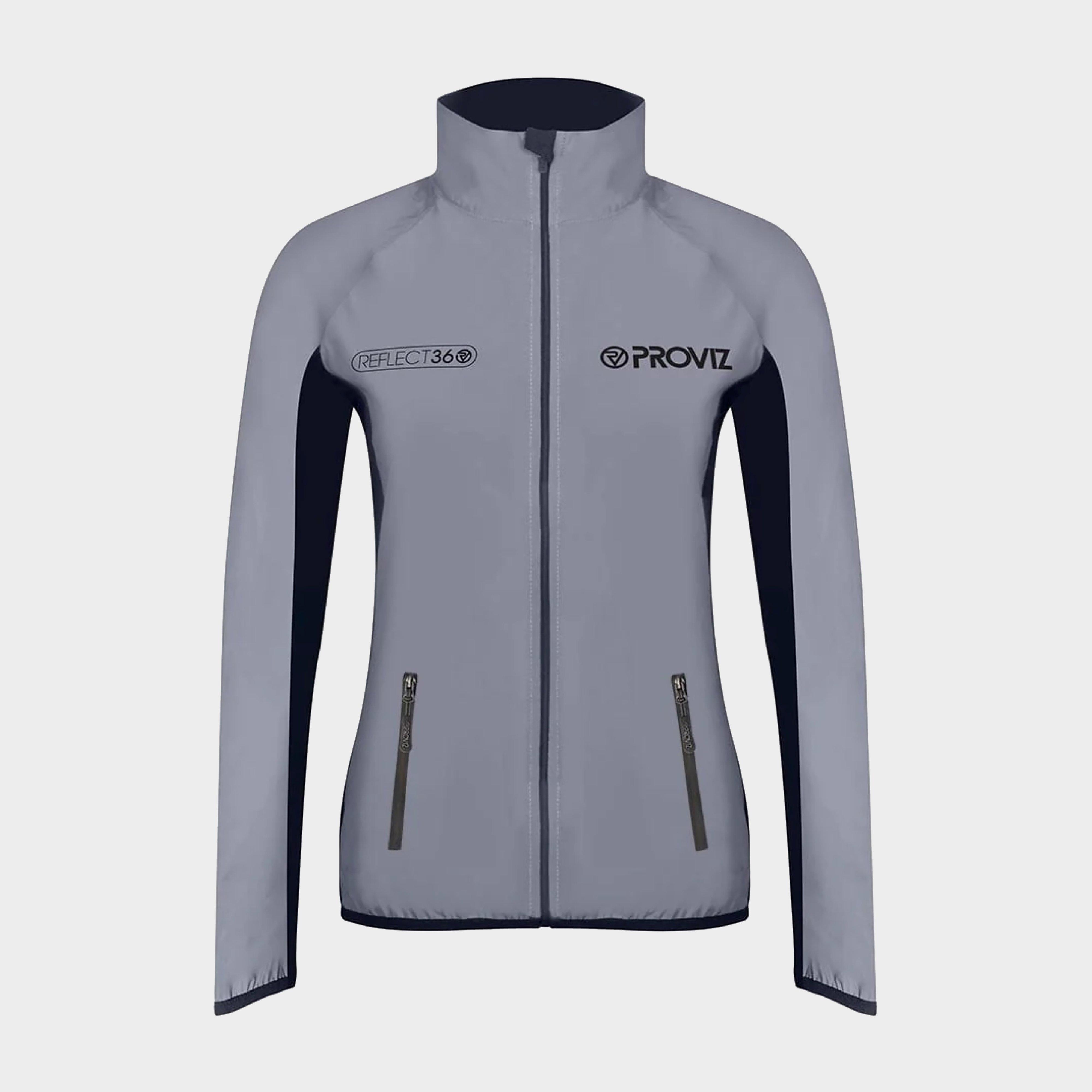 Proviz Sports Women's Fully Reflective Running Jacket, Grey