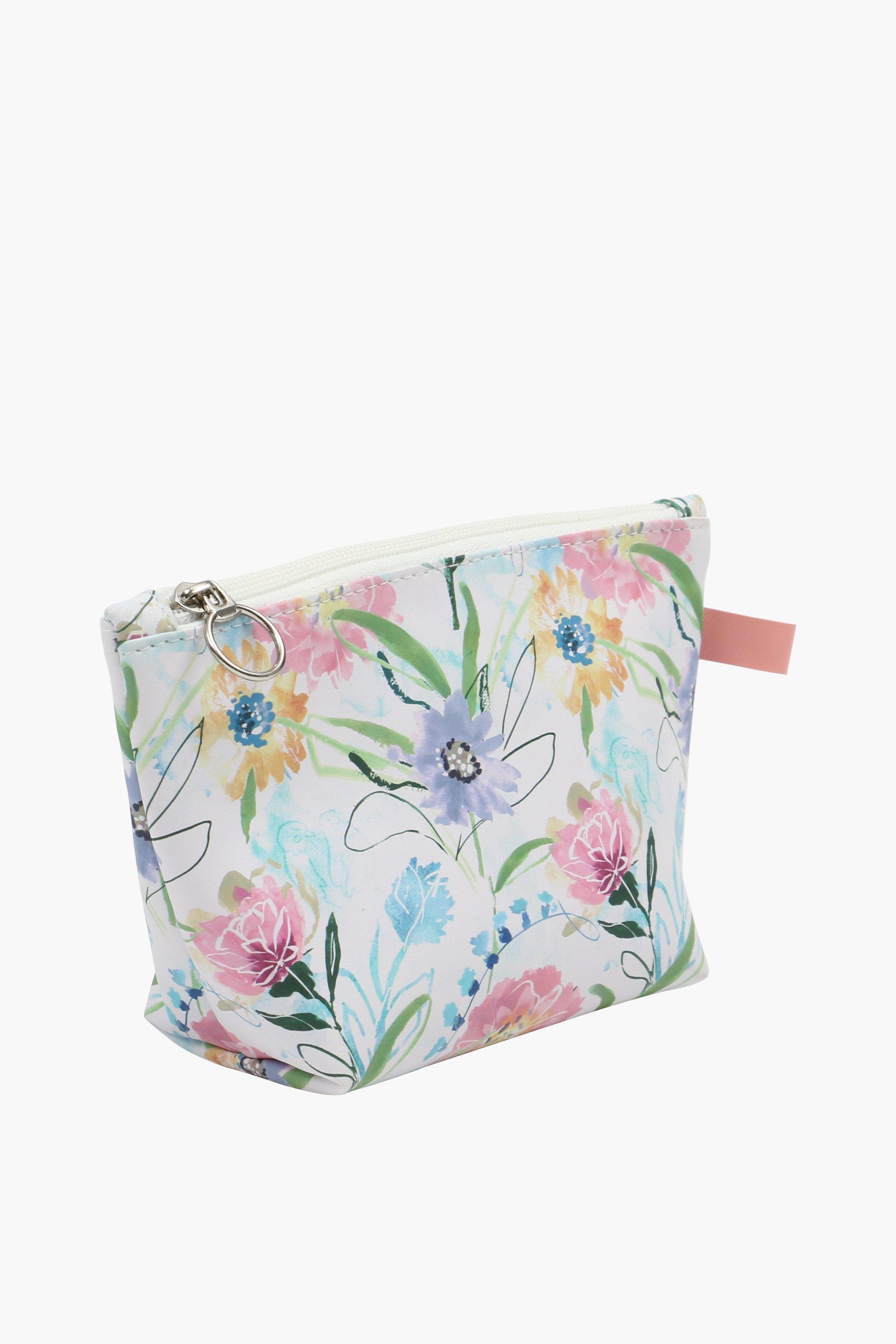 Printed Floral Make Up Bag