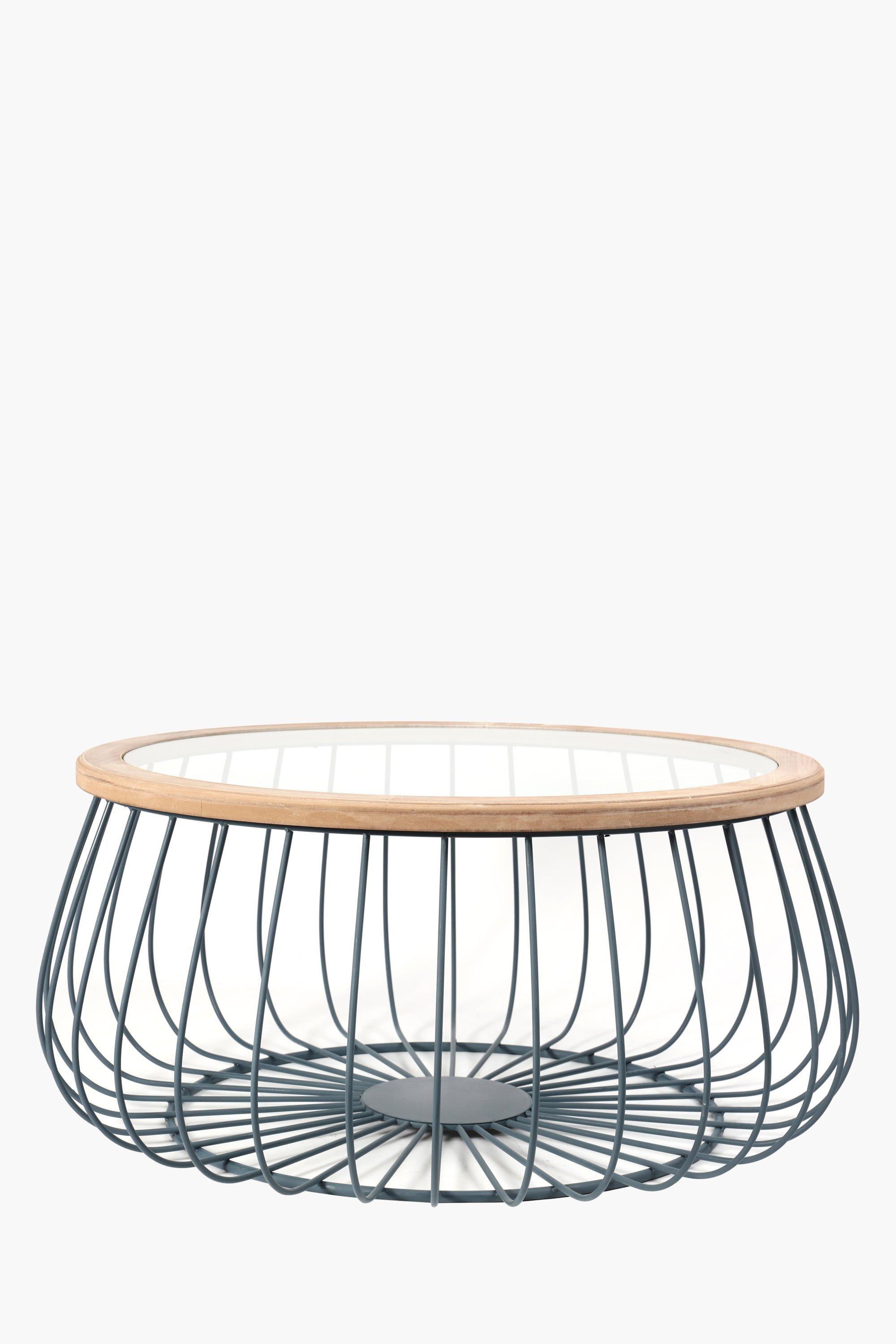 Wire Drum Coffee Table