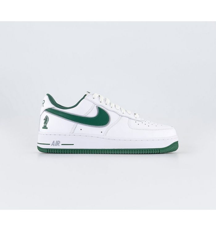 Nike Air Force 1 07 Trainers White Deep Forest Wolf Grey