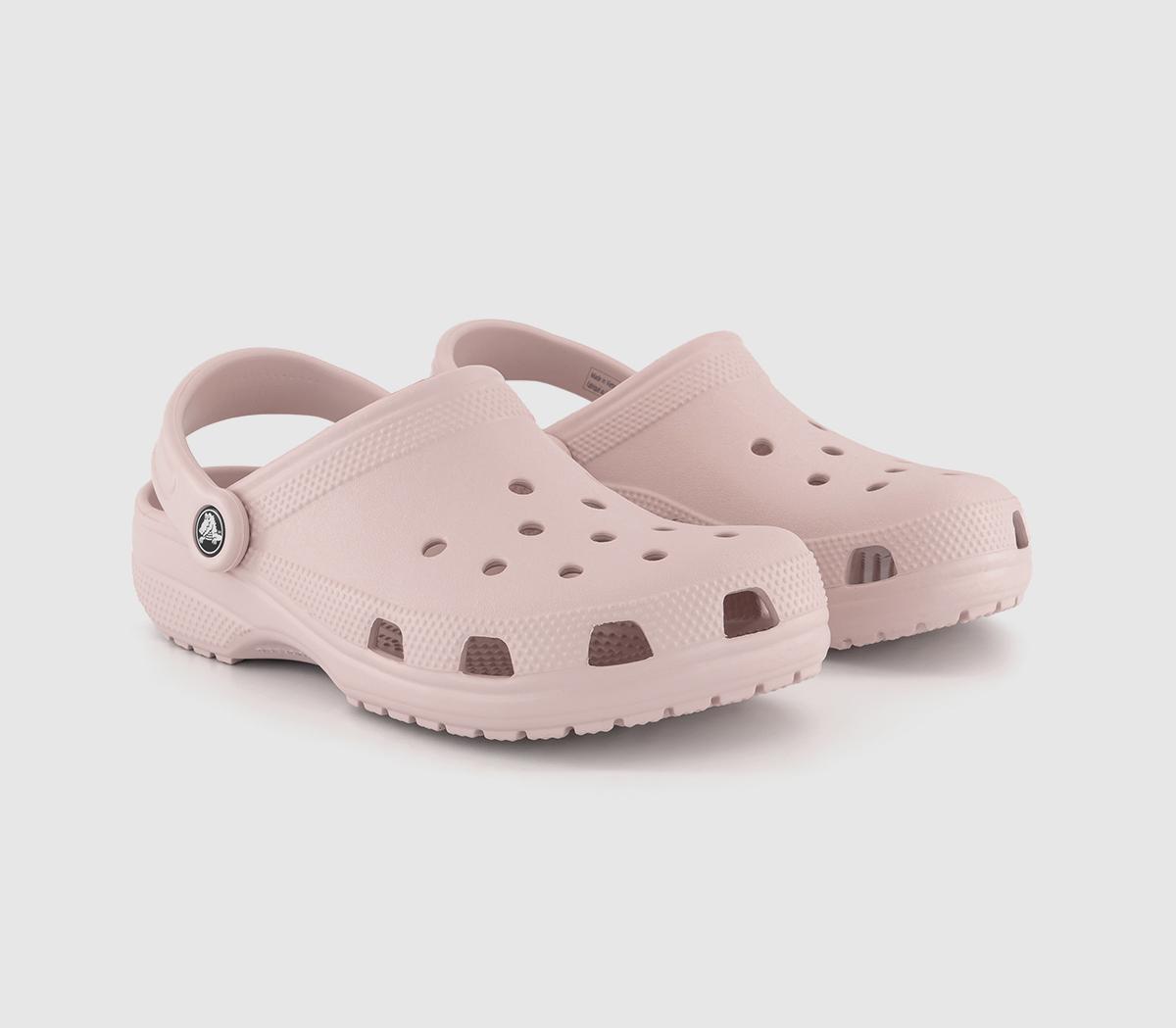 Crocs Womens Classic Clogs Quartz Pink, 8