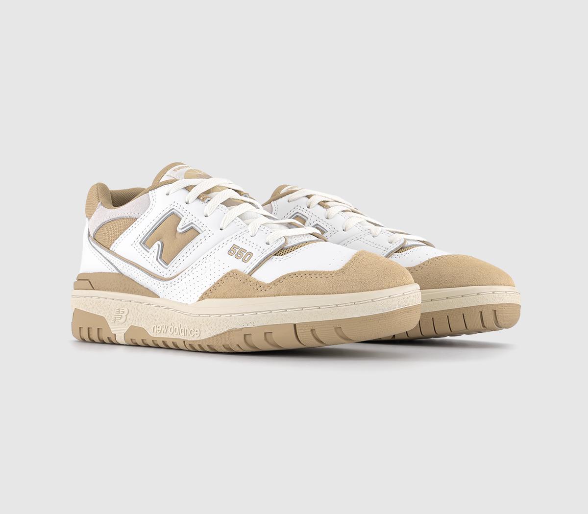 New Balance Bb550 Trainers White Sand Offwhite, 6