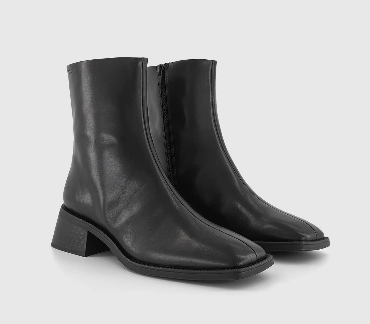 Vagabond Womens Blanca Ankle Boots Black Leather, 4