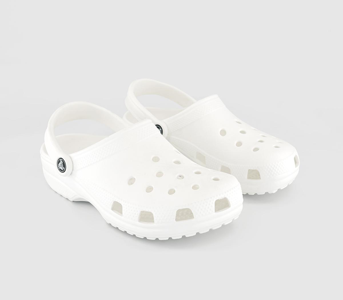 Crocs Mens Classic Clogs M White Synthetic, 11