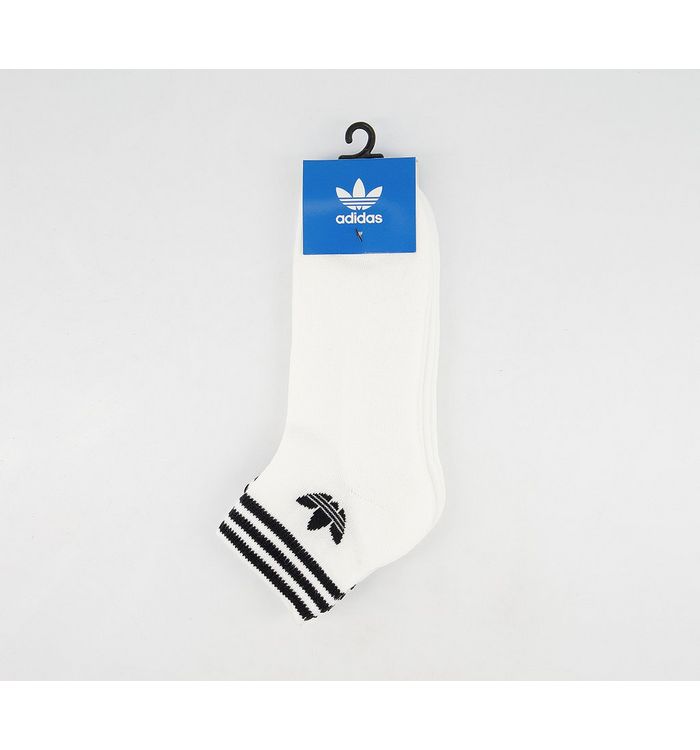 Adidas Trefoil Ankle Socks 3 Pack White