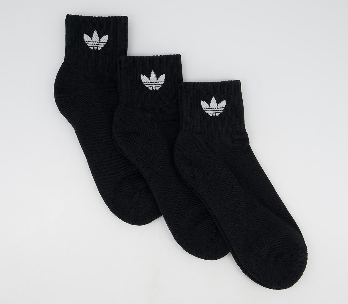 Adidas Mid Ankle Socks Black, S