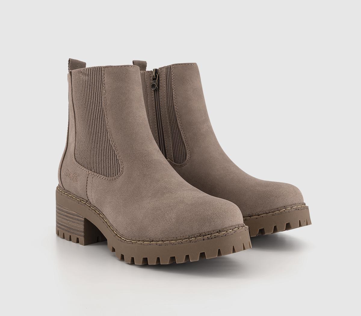 Blowfish Leven Chelsea Boots Taupe Oiled Vegan Nubuck Natural, 4
