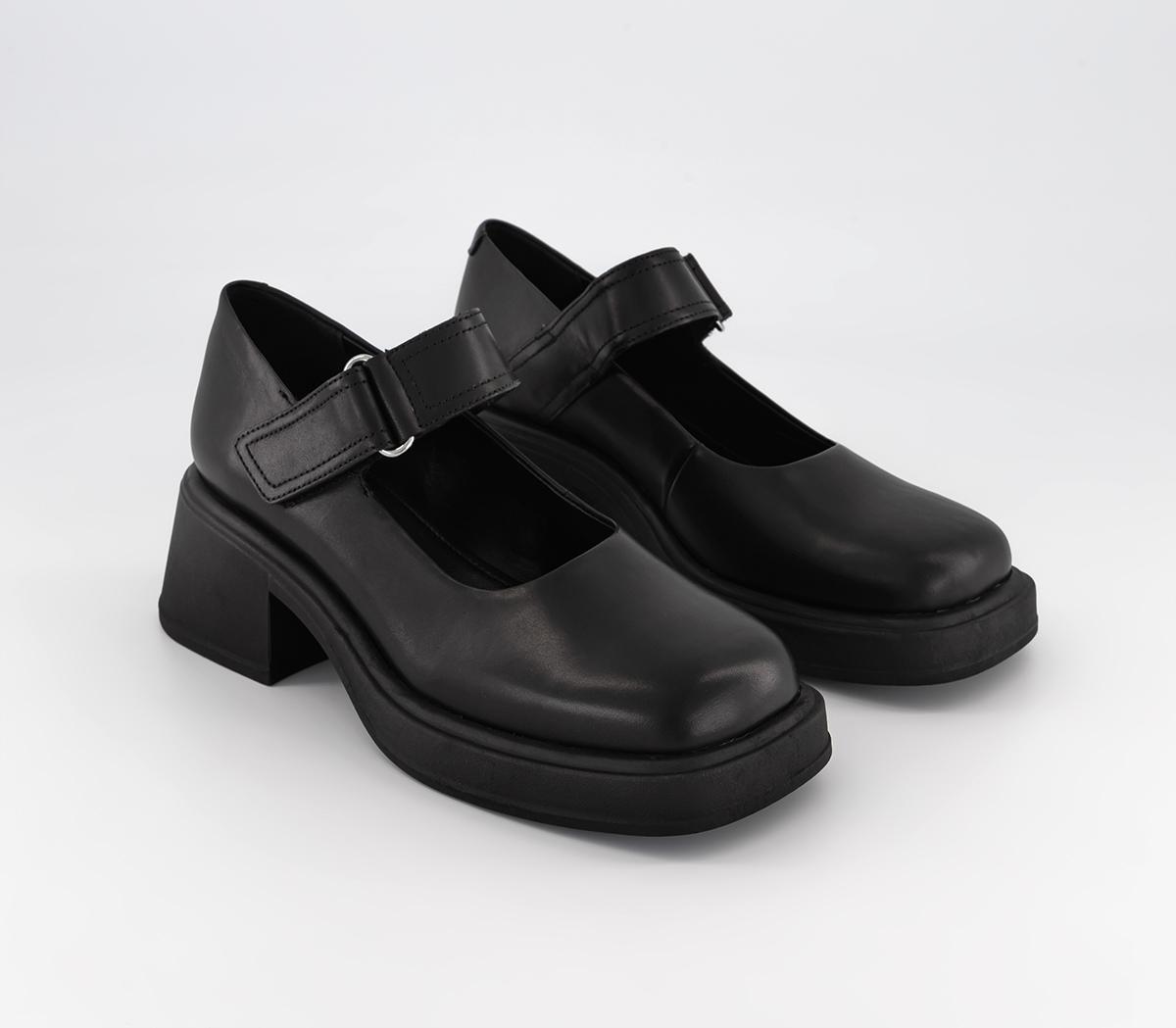 Vagabond Womens Dorah Strap Shoes Black, 6
