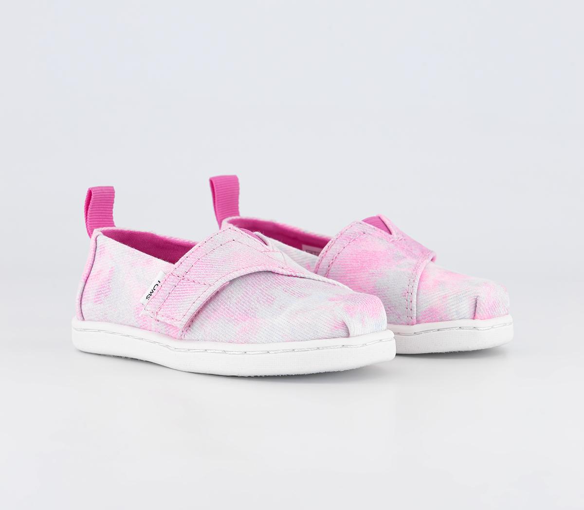 TOMS Kids Alpargata Tiny Shoes Neon Pink, 5infant