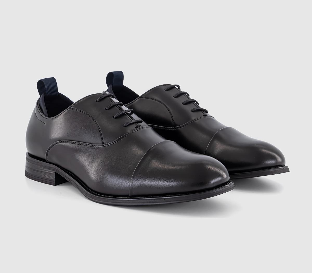OFFICE Mens Mason Neoprene Detail Comfort Oxford Shoes Black, 6