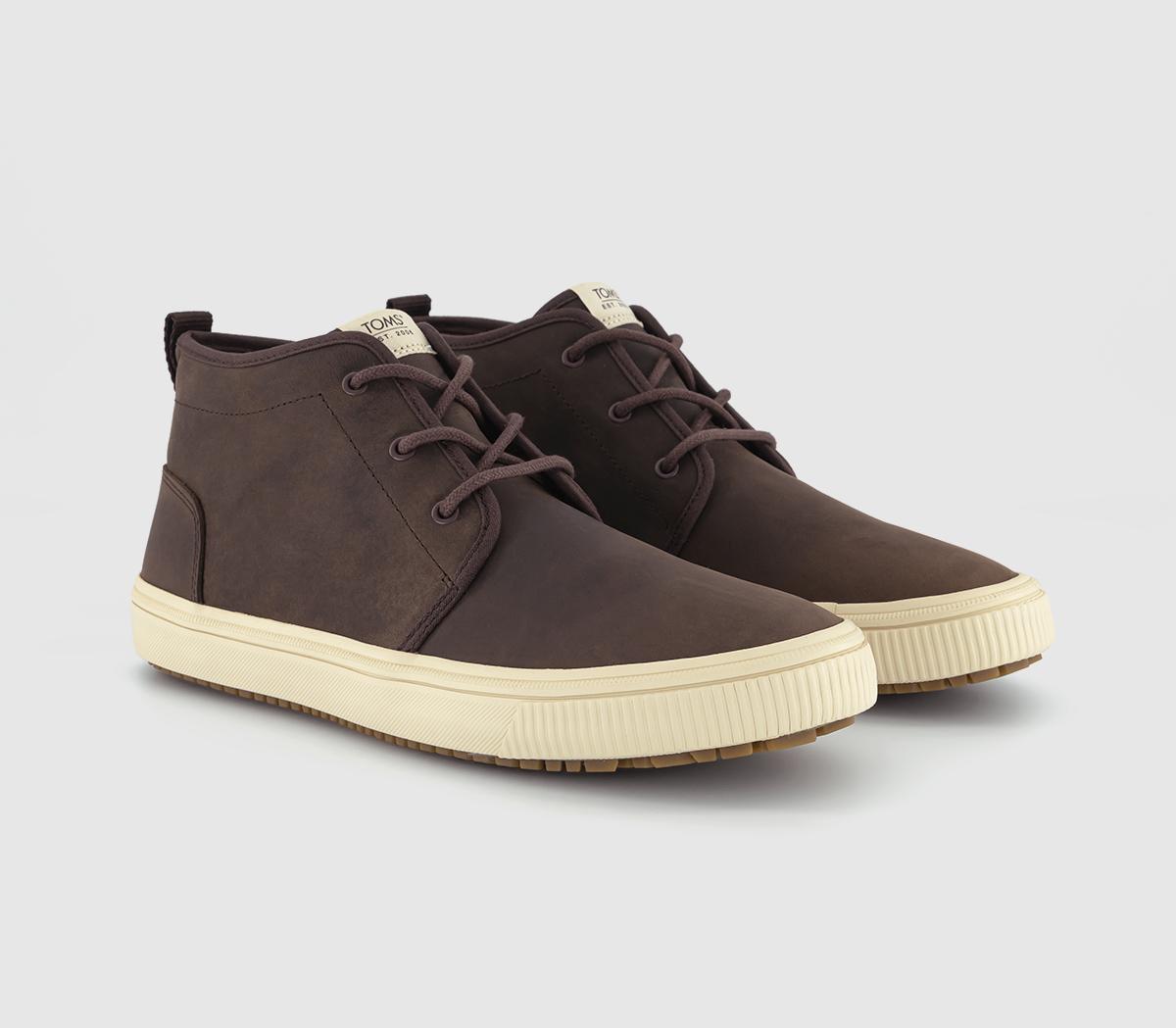 TOMS Mens Carlo Mid Terrain Shoes Brown, 8