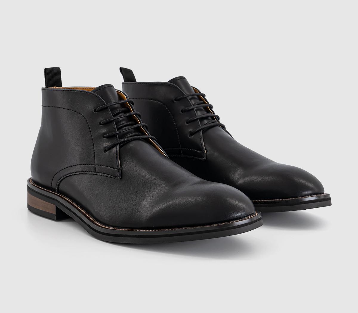 OFFICE Mens Belsize Smart Chukka Boots Black, 6
