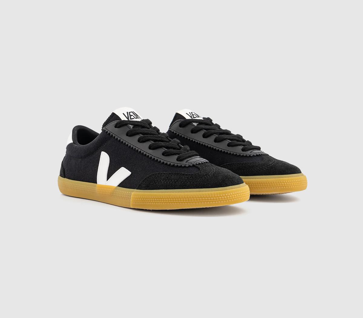Veja Womens Volley Trainers Black White Natural F, 7