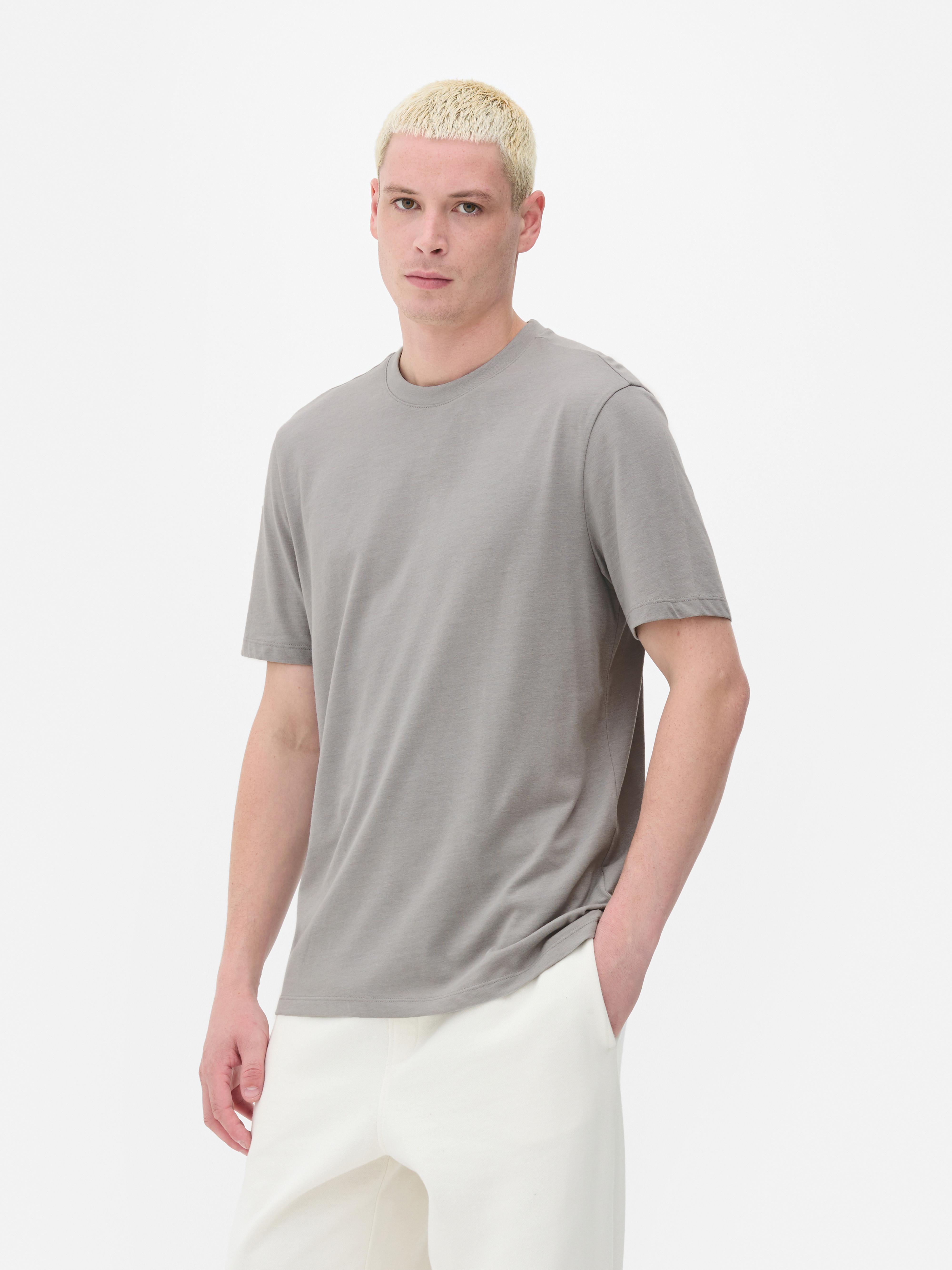 T shirt mélange regular fit Grigio Uomo Primark